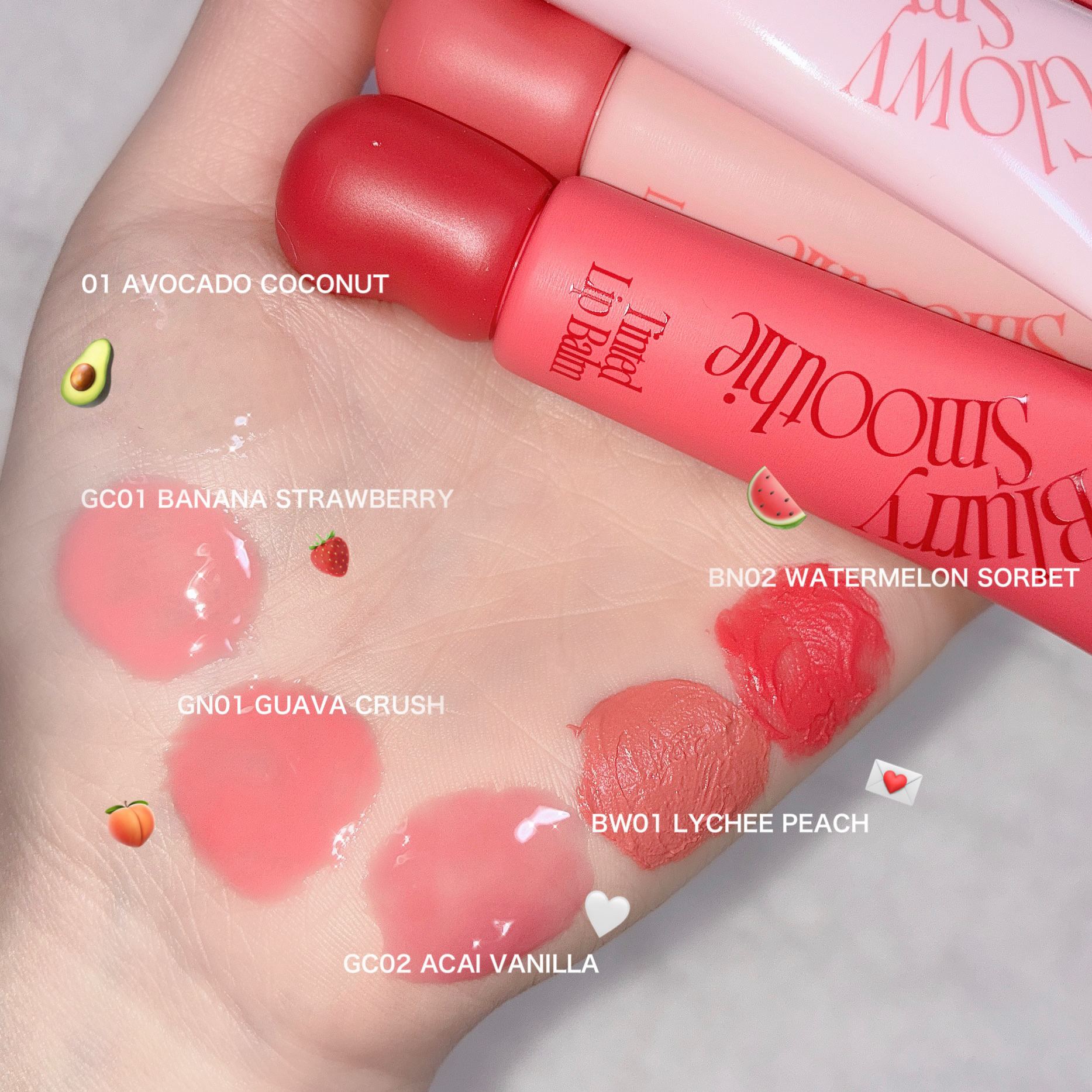 グロウスムージーリップバーム/fwee/リップバームを使ったクチコミ（2枚目）