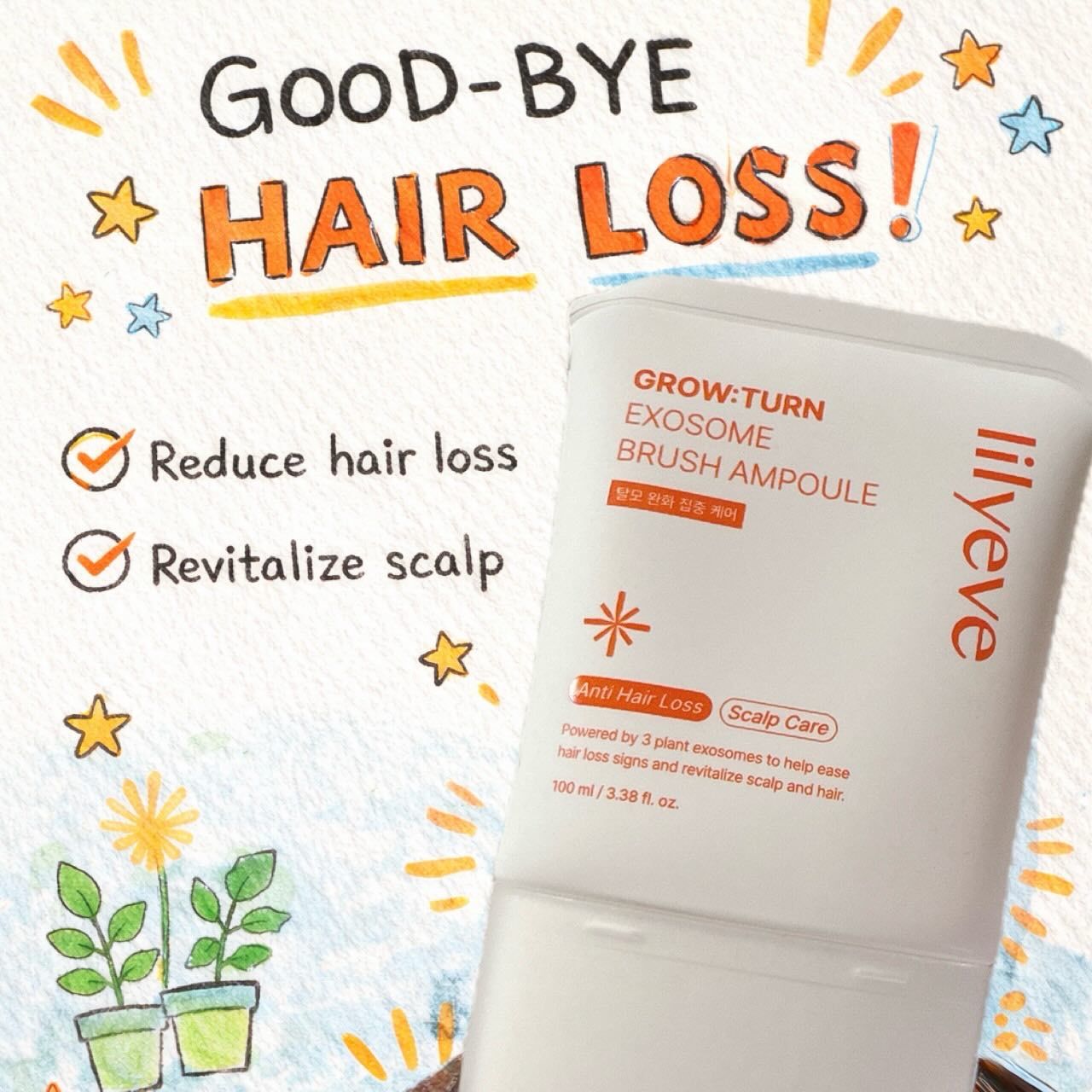 グローターンヘアアンプル/リリーイブ/頭皮ローションを使ったクチコミ（1枚目）