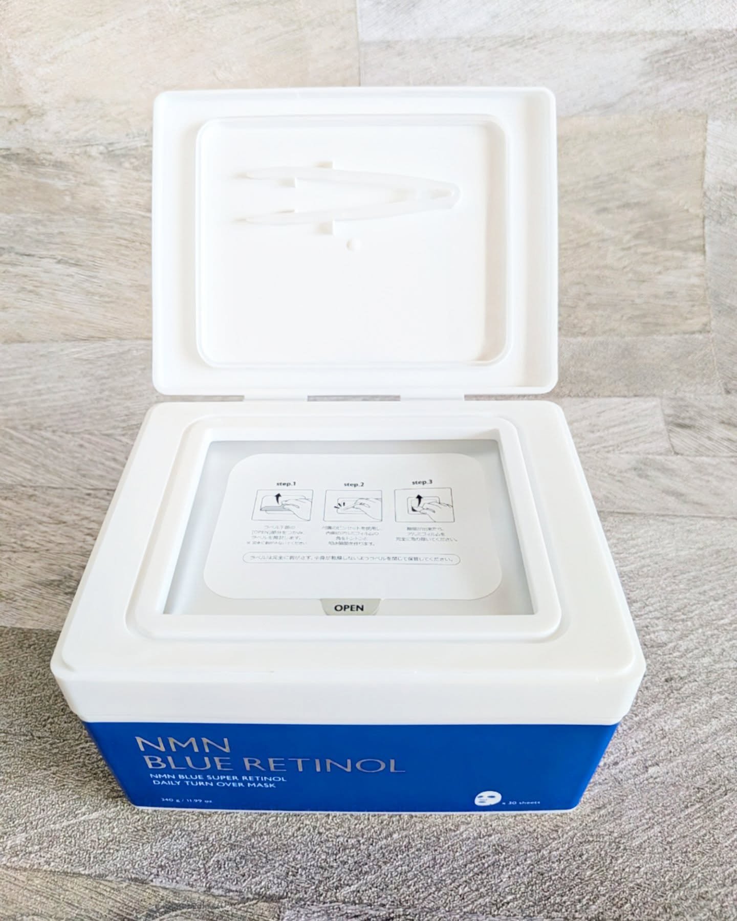 NMNブルースーパーレチノールデイリーターンオーバーマスク/Milk Touch/シートマスク・パックを使ったクチコミ（2枚目）