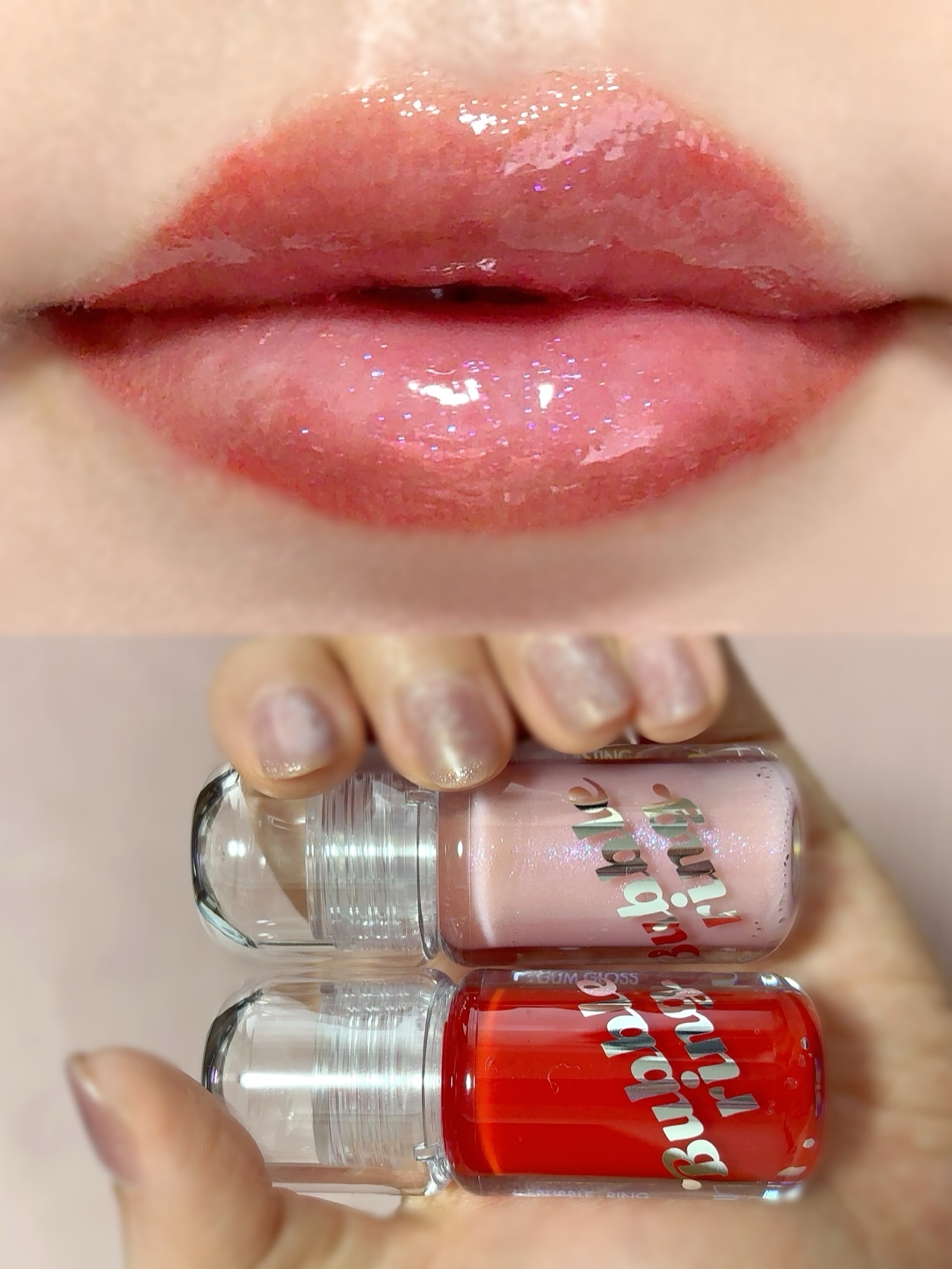 ロングラスティング バブルリングガムグロス/LUNA/リップグロスを使ったクチコミ（1枚目）