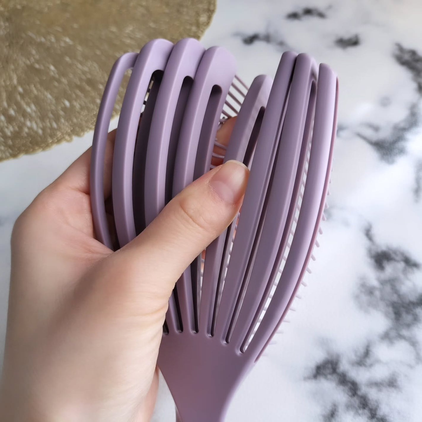 フィンガーフレックスブラシ/マペペ/ヘアブラシを使ったクチコミ(4枚目)