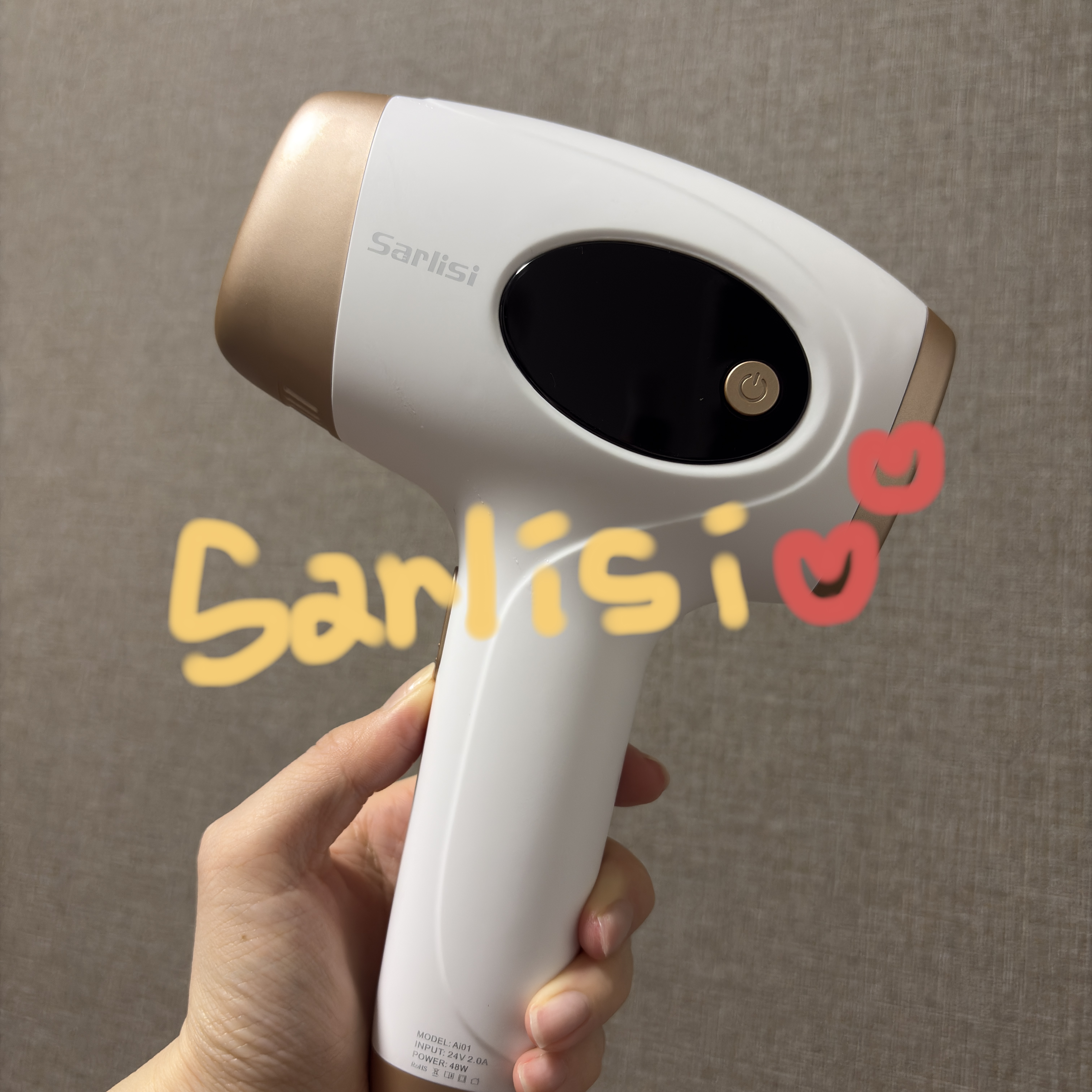 Sarlisi サーリシ 光美容器 脱毛器のクチコミ「Sarlisiサーリシ 光美容器 脱毛器

Qoo10のメガ割で購入した
家庭用脱毛器『サーリ.....」（1枚目）