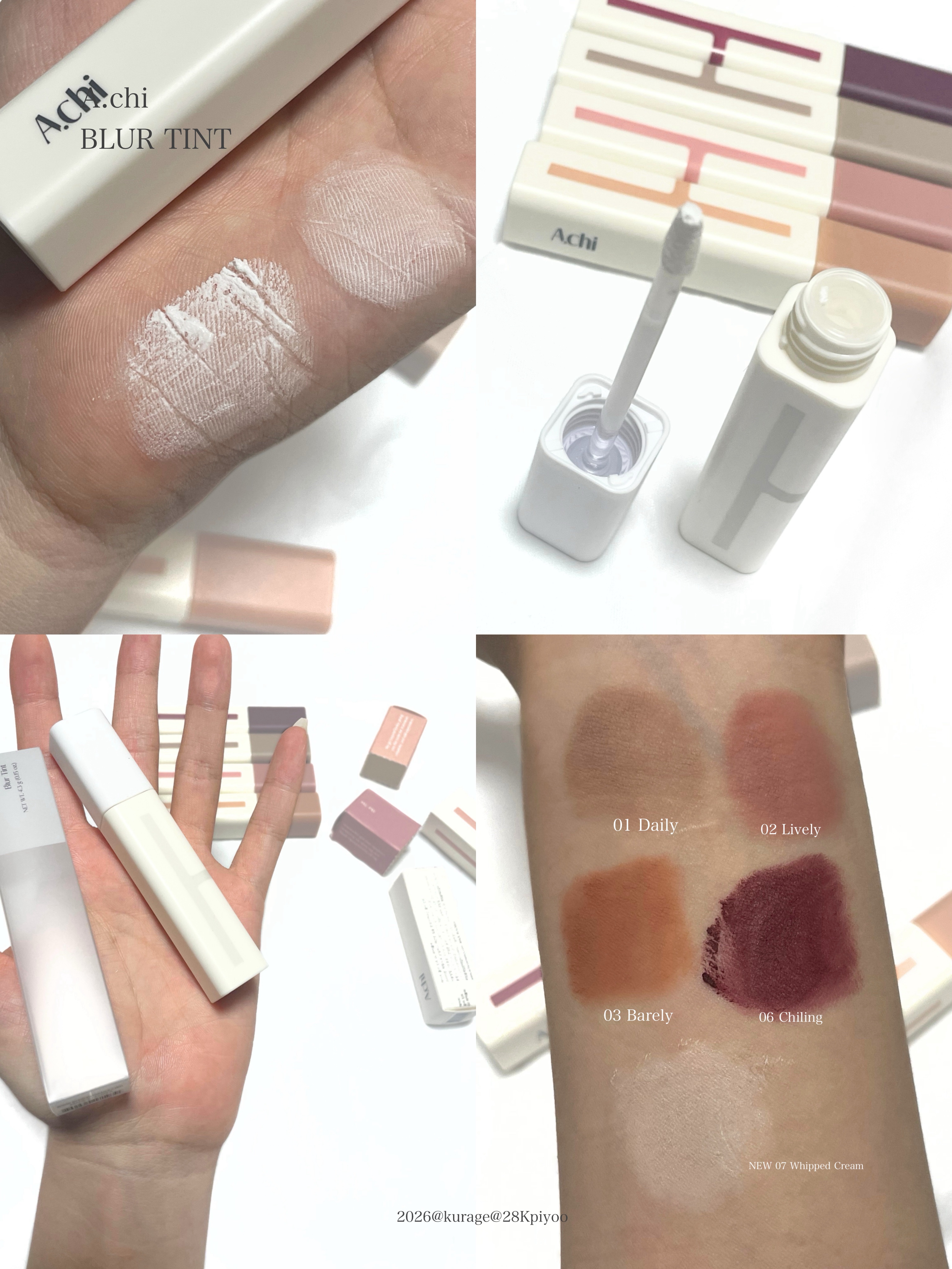 ブラーティント/A.chi/リップティントを使ったクチコミ（1枚目）