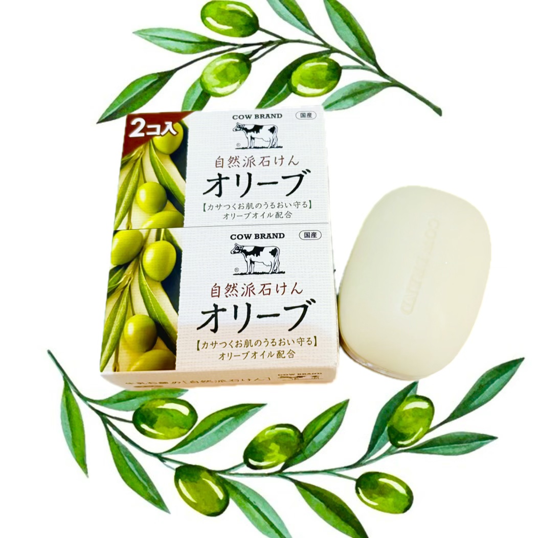 自然派石けん オリーブ/カウブランド/ボディ石鹸を使ったクチコミ（1枚目）