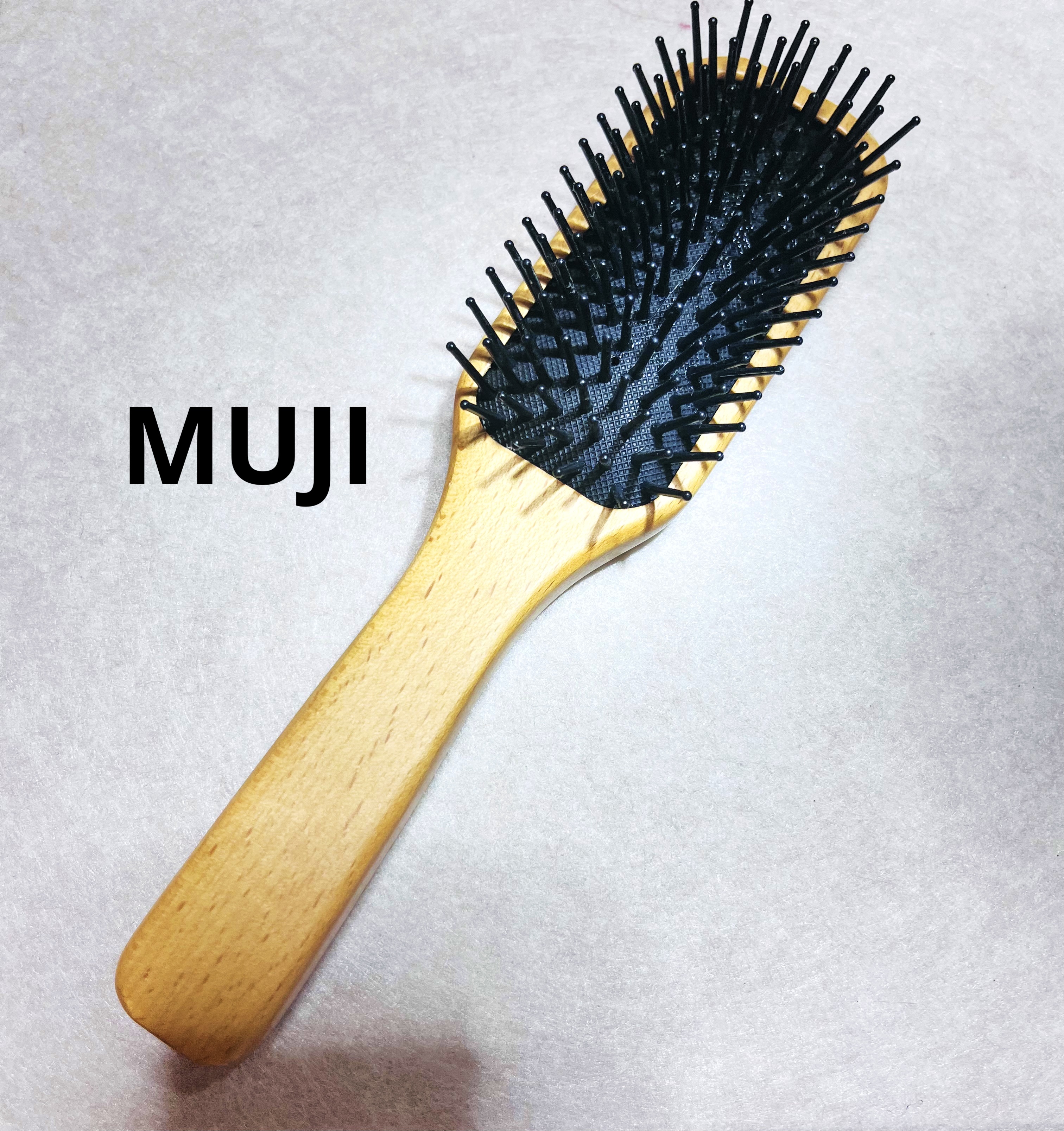 ブナ材ヘアブラシ/無印良品/スカルプブラシを使ったクチコミ（1枚目）