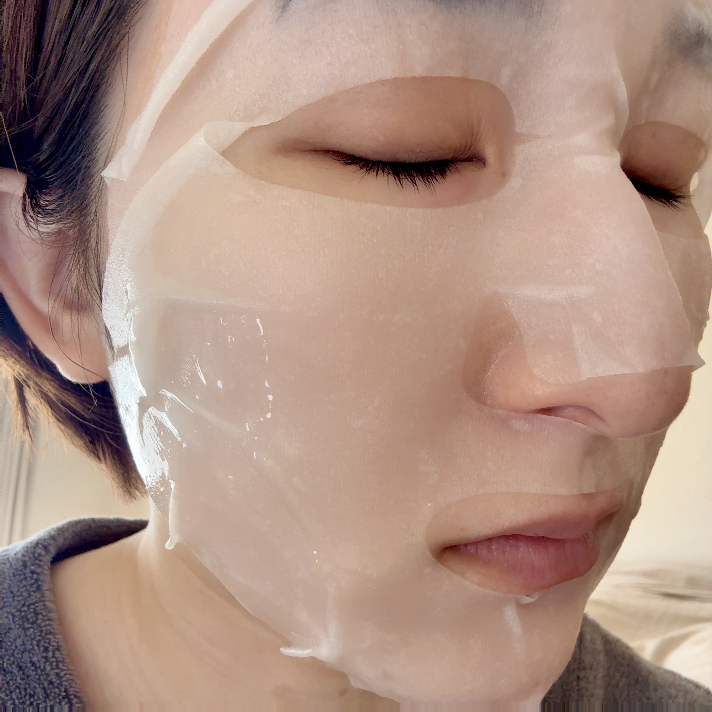 ティーツリー エッセンシャルマスクカーミングモイスチャー/MEDIHEAL/シートマスク・パックを使ったクチコミ（2枚目）