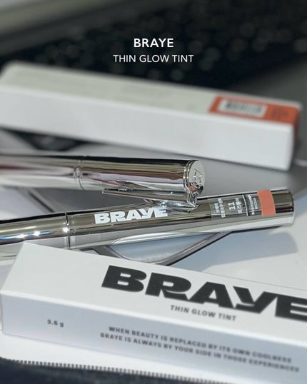 THIN GLOW TINT/BRAYE/口紅を使ったクチコミ(2枚目)