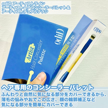 ヘアコンシーラーパレット&アーティスト デュアルブラシ/odiD/その他スタイリングを使ったクチコミ(2枚目)