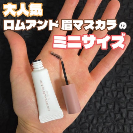 ハンオールブロウカラ/rom&nd/眉マスカラを使ったクチコミ(1枚目)