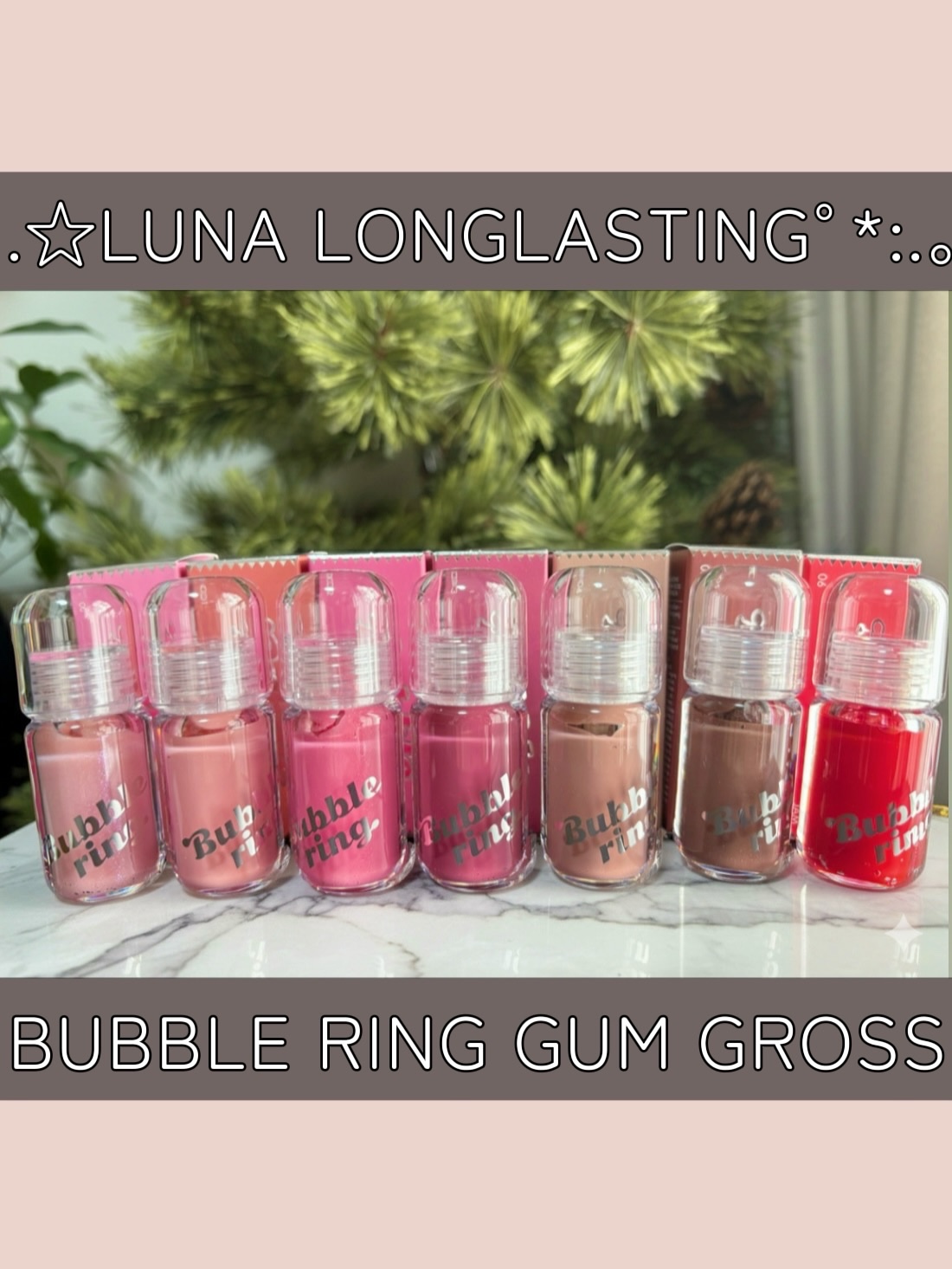 ロングラスティング バブルリングガムグロス/LUNA/リップグロスを使ったクチコミ（3枚目）