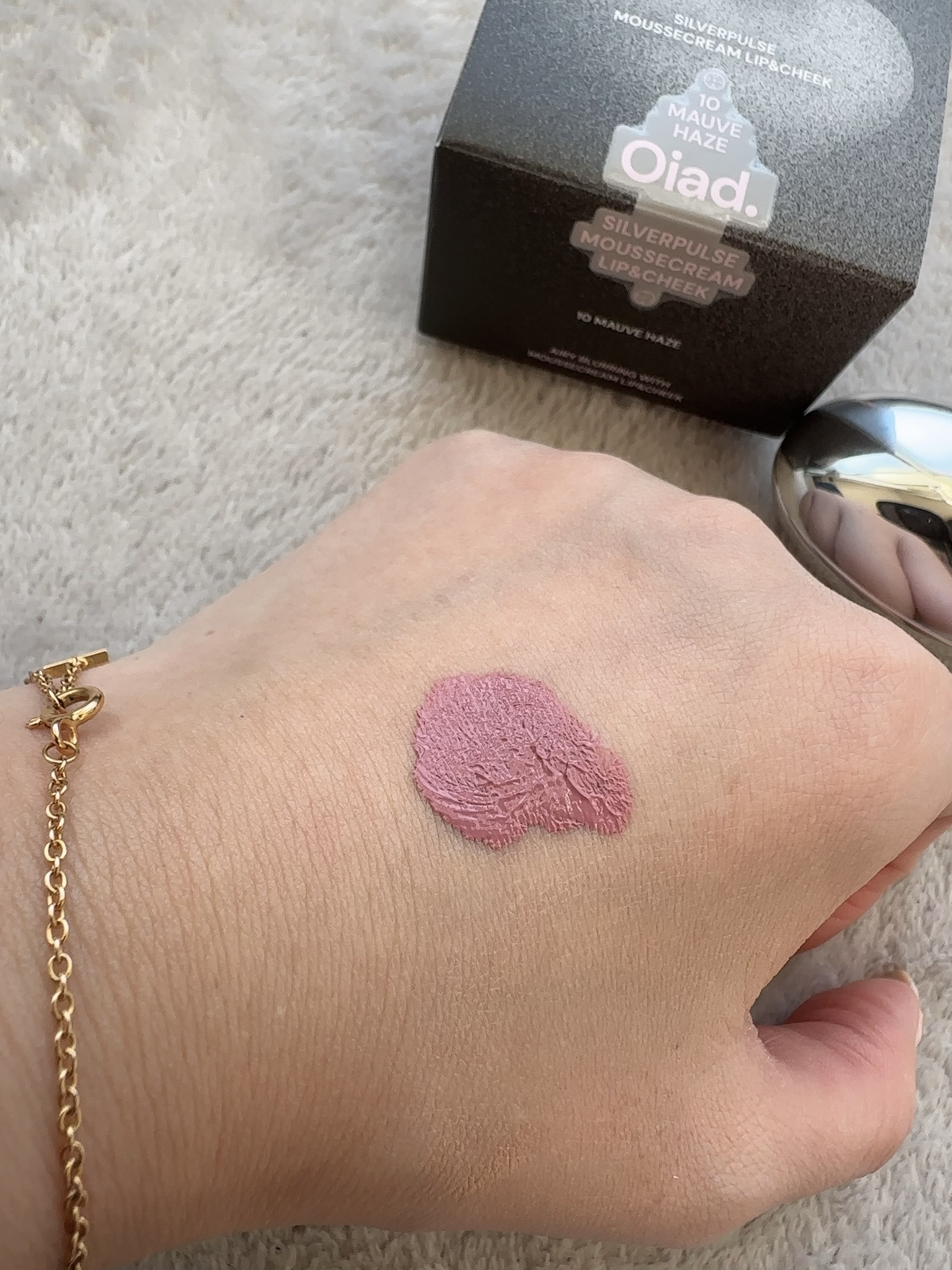シルバーパース ムースクリーム リップ＆チーク/oiad/ジェル・クリームチークを使ったクチコミ（3枚目）