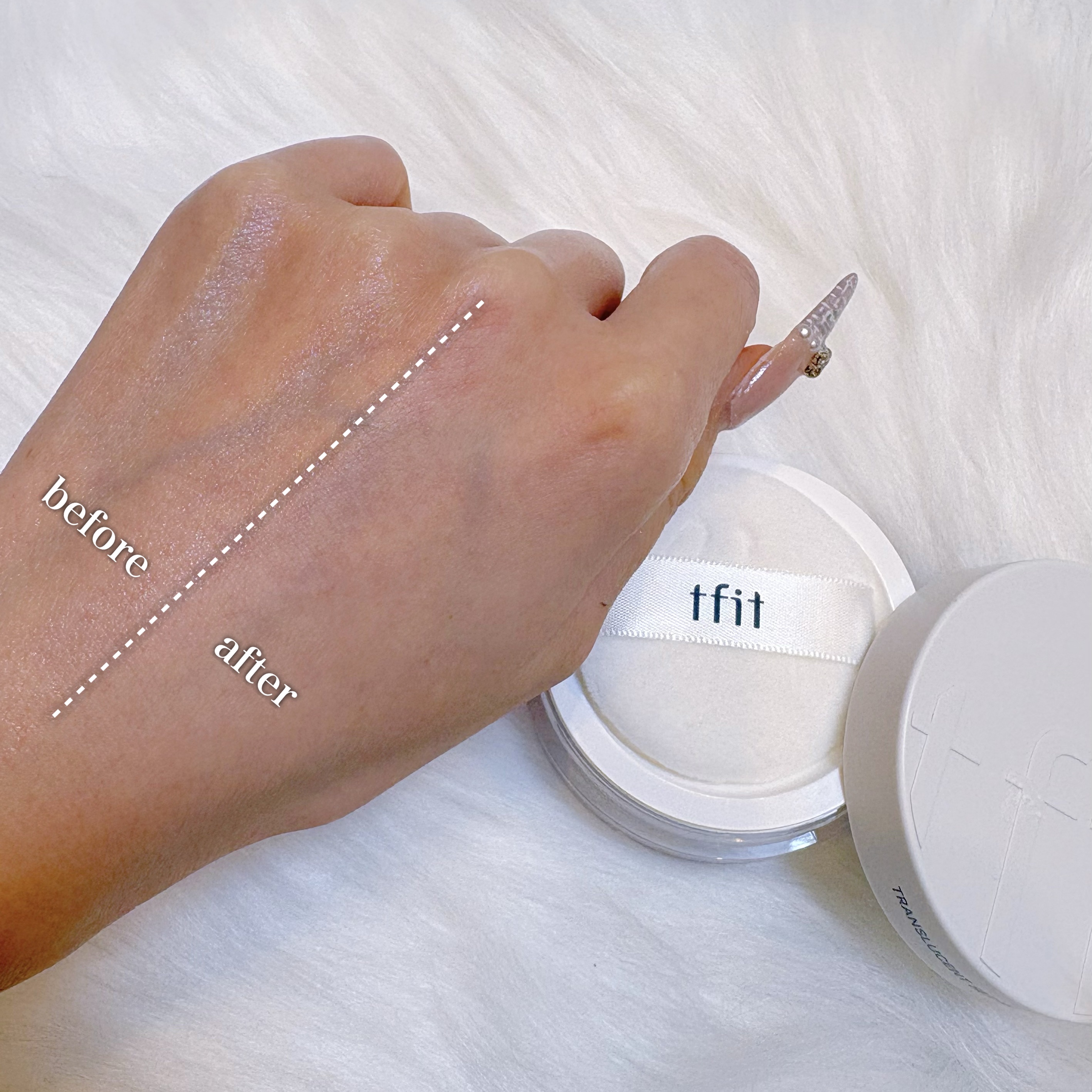 トランスルーセントセットフィニッシングパウダー/TFIT/ルースパウダーを使ったクチコミ（2枚目）