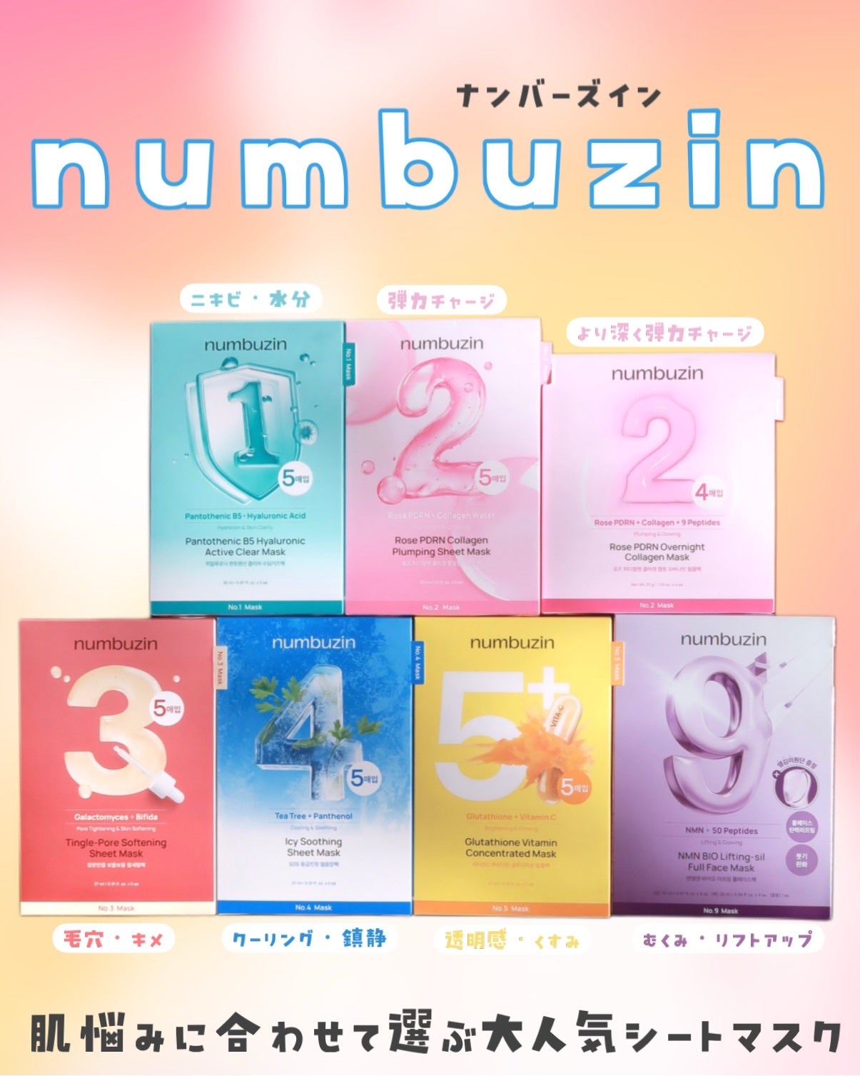 3番 すべすべキメケアシートマスク/numbuzin/シートマスク・パックを使ったクチコミ(1枚目)