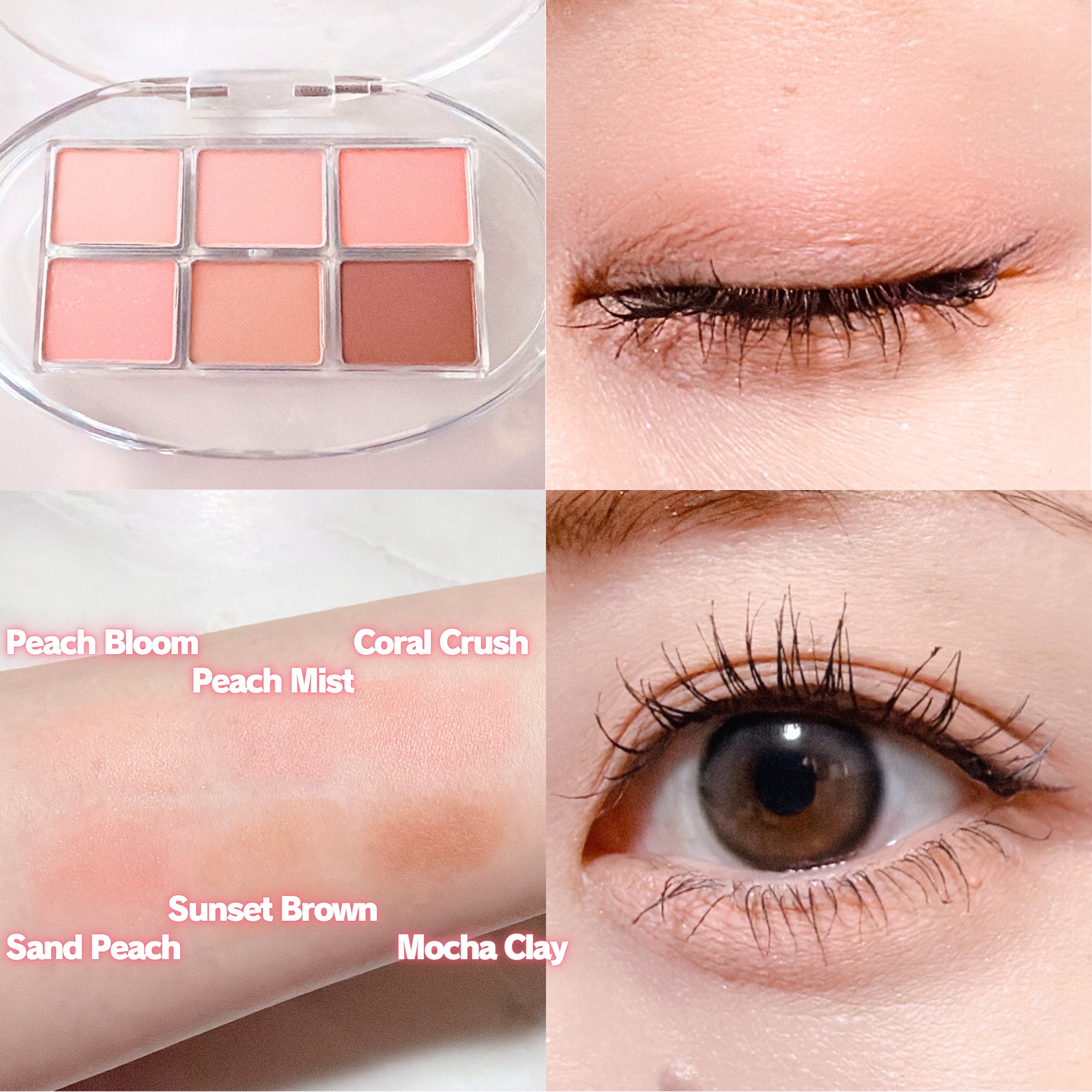 パーフェクトマッチアイシャドウパレット 03 Peach(ピーチ)/Dear.A/アイシャドウパレットを使ったクチコミ（3枚目）