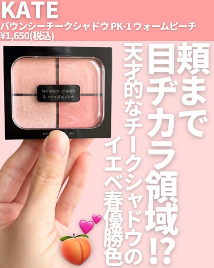 バウンシーチークシャドウ/KATE/マルチパレットを使ったクチコミ(2枚目)