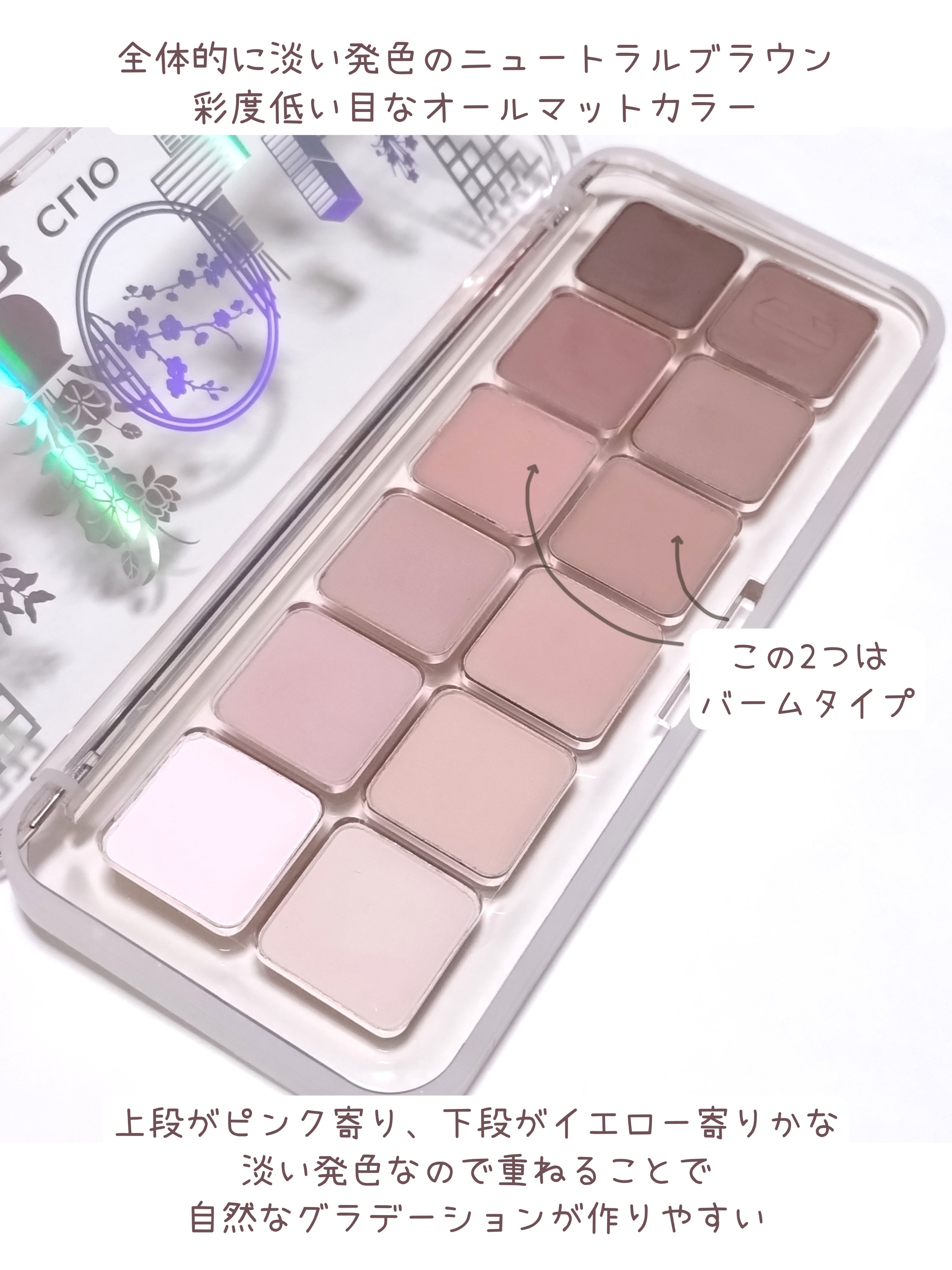 プロ アイ パレット エアー/CLIO/アイシャドウパレットを使ったクチコミ（3枚目）