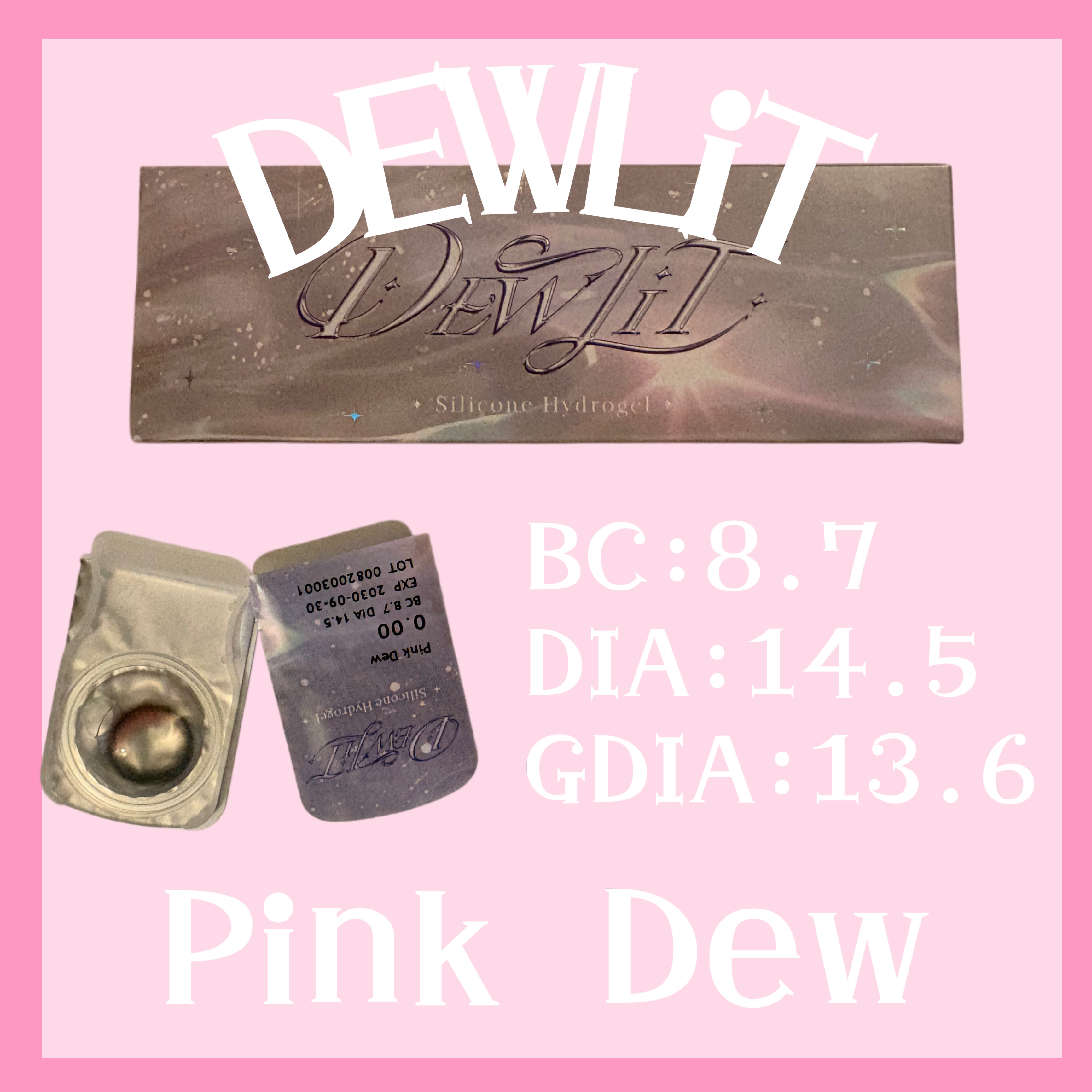 Dewlit silicone hydrogel 1day/Dewlit/ワンデー（１DAY）カラコンを使ったクチコミ（1枚目）