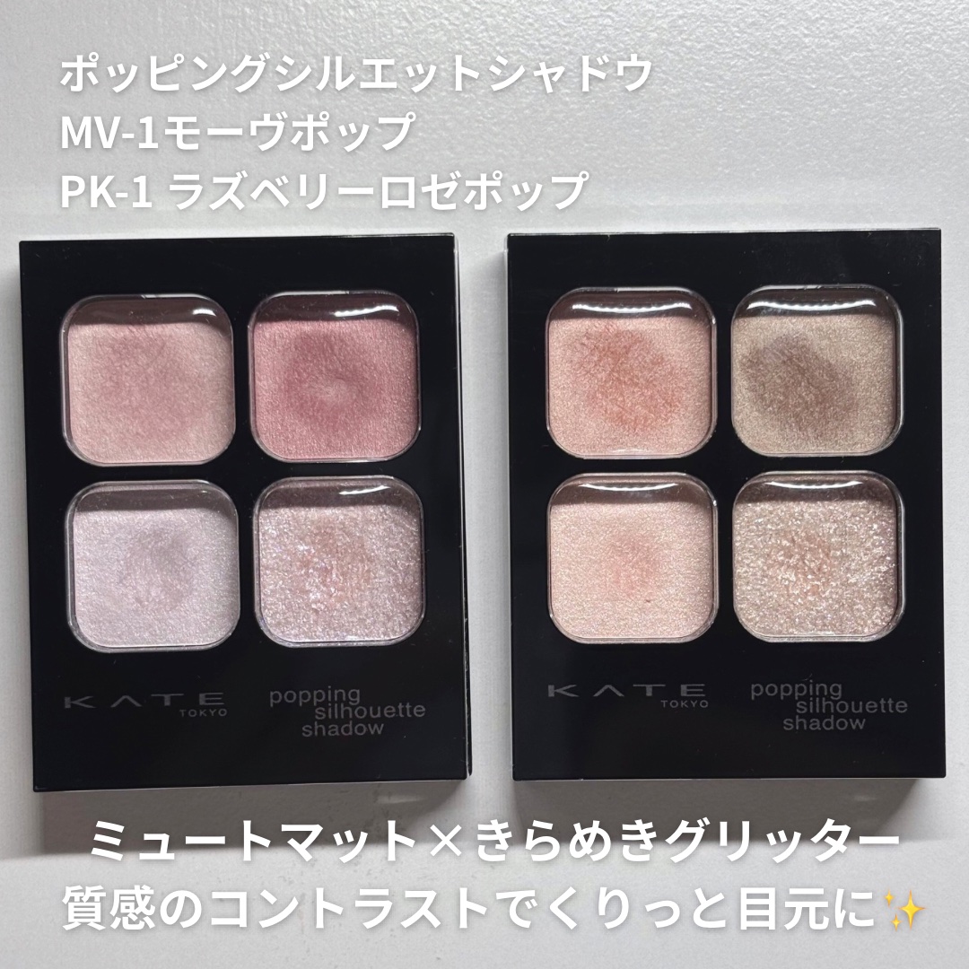 ケイト ポッピングシルエットシャドウ/KATE/アイシャドウパレットを使ったクチコミ（2枚目）