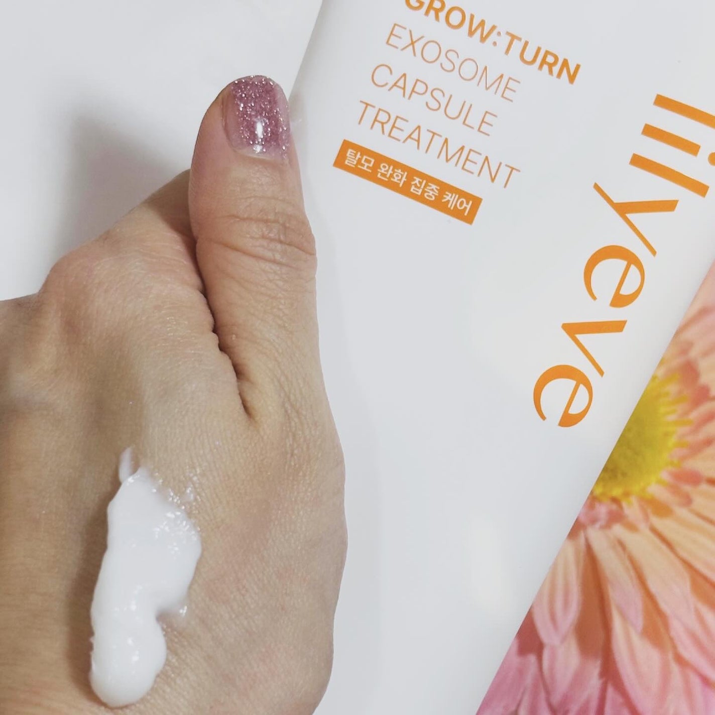 グローターン エクソソーム カプセル トリートメン/リリーイブ/洗い流すヘアトリートメントを使ったクチコミ(3枚目)