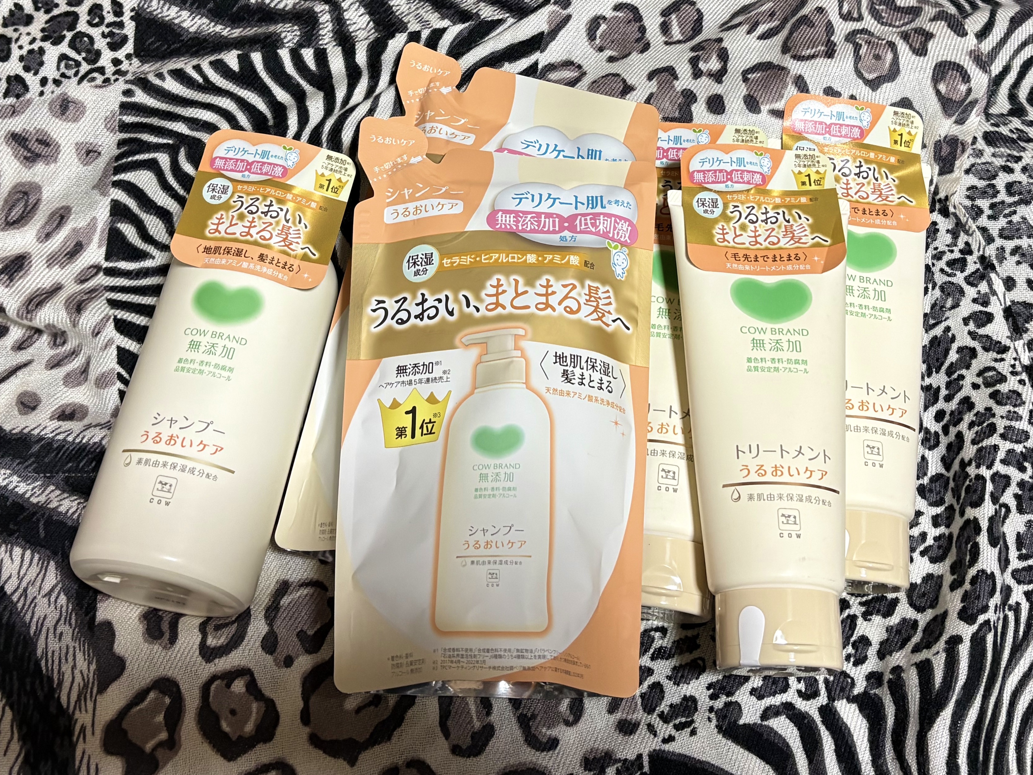 シャンプー／トリートメント ＜うるおいケア＞/カウブランド無添加/市販シャンプーを使ったクチコミ（1枚目）