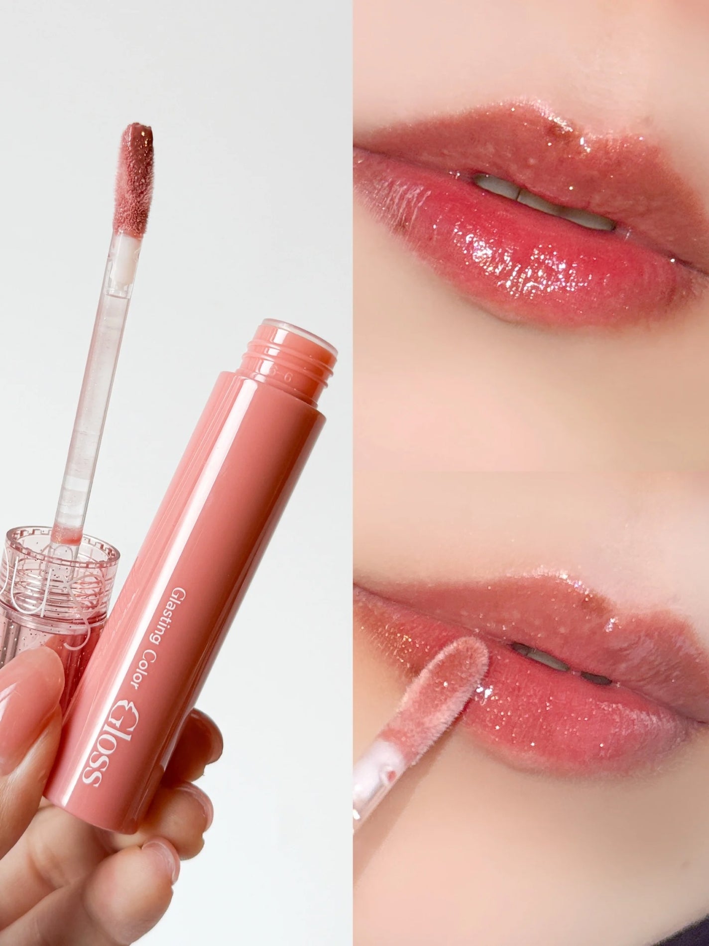 グラスティングカラーグロス/rom&nd/リップグロスを使ったクチコミ(5枚目)