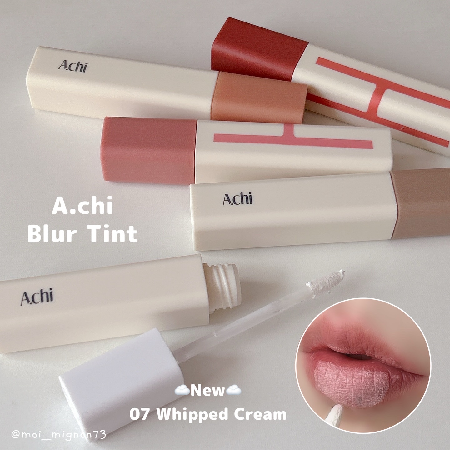 ブラーティント/A.chi/リップティントを使ったクチコミ（1枚目）