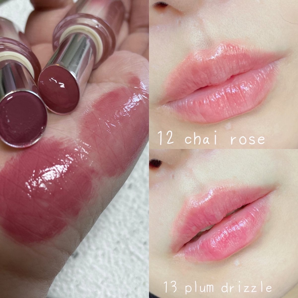 クリスタル  グラム バーム 12 CHAI ROSE/CLIO/口紅・グロス・リップライナー・リップケアを使ったクチコミ（2枚目）