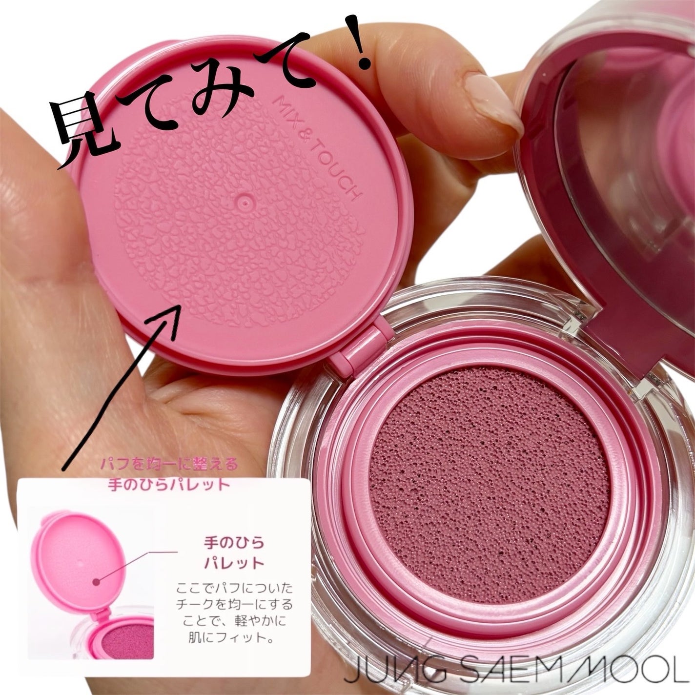 アーティストクッションブラッシュ/JUNG SAEM MOOL/リキッドチークを使ったクチコミ(1枚目)