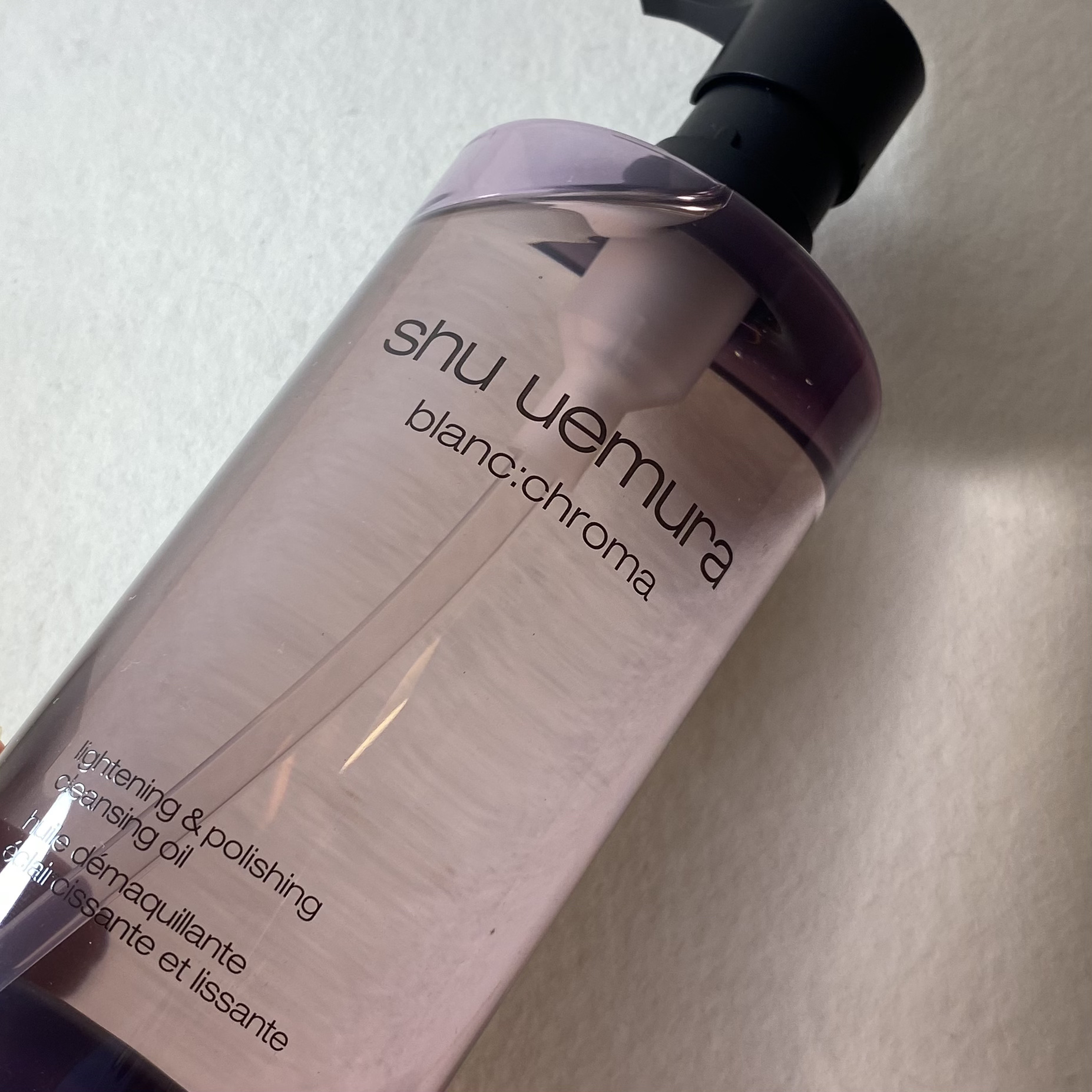 ブランクロマ ライト&ポリッシュ クレンジング オイル/shu uemura/オイルクレンジングを使ったクチコミ（1枚目）