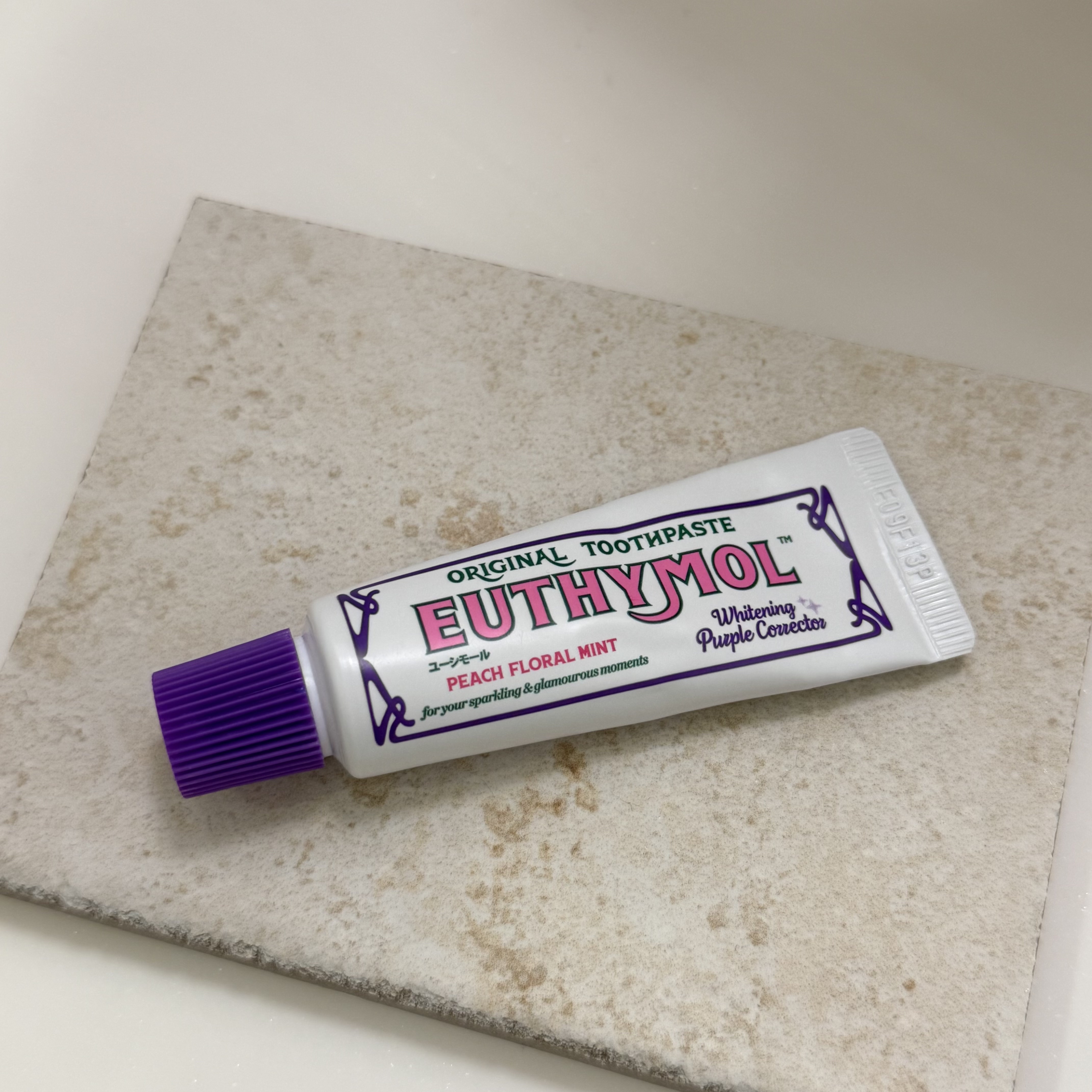 ホワイトパープル歯みがき ピーチフローラルミントの香り/EUTHYMOL/歯磨き粉を使ったクチコミ（1枚目）