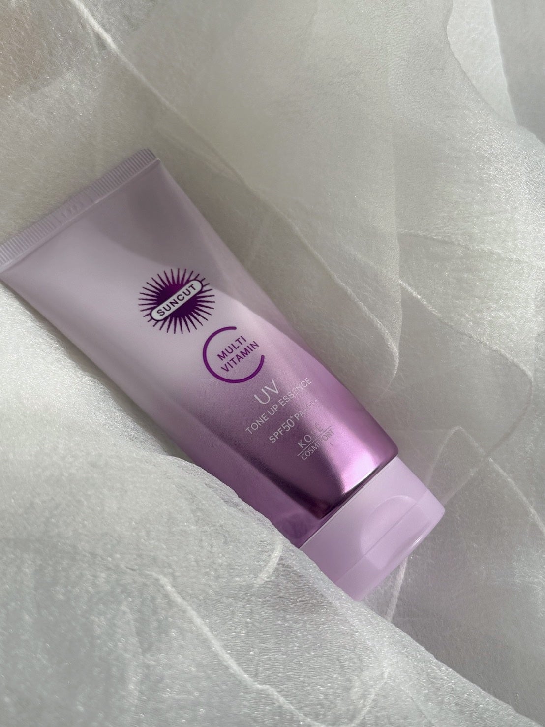 サンカット® マルチビタミン(保湿)トーンアップUV エッセンス クリアラベンダー/サンカット®/日焼け止めローションを使ったクチコミ(1枚目)