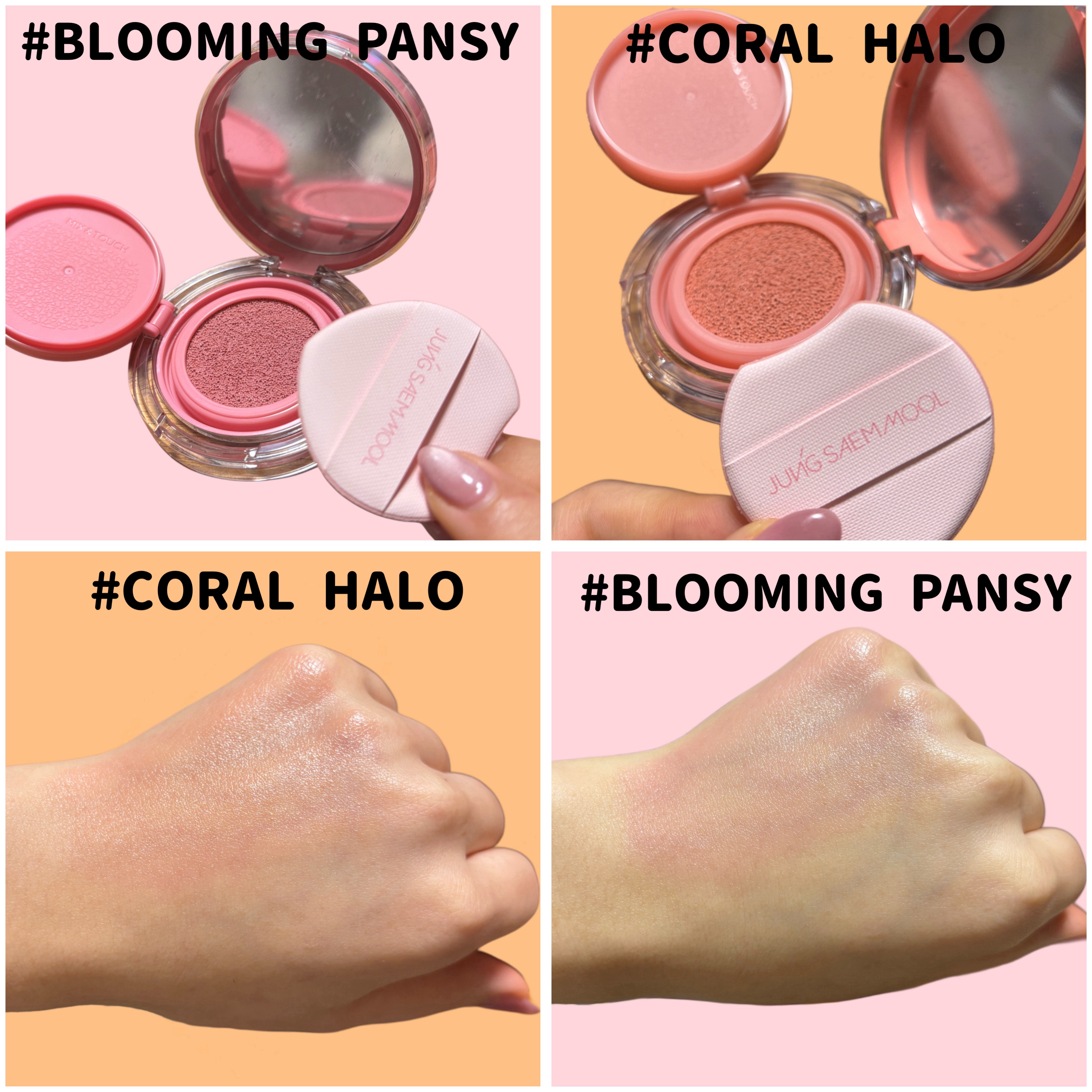 アーティストクッションブラッシュ/JUNG SAEM MOOL/リキッドチークを使ったクチコミ（2枚目）