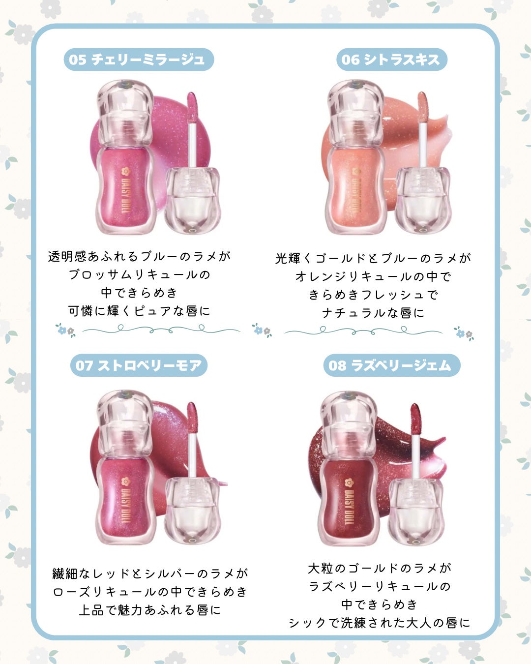 ジュエリー シロップ グロス/DAISY DOLL by MARY QUANT/リップグロスを使ったクチコミ(3枚目)