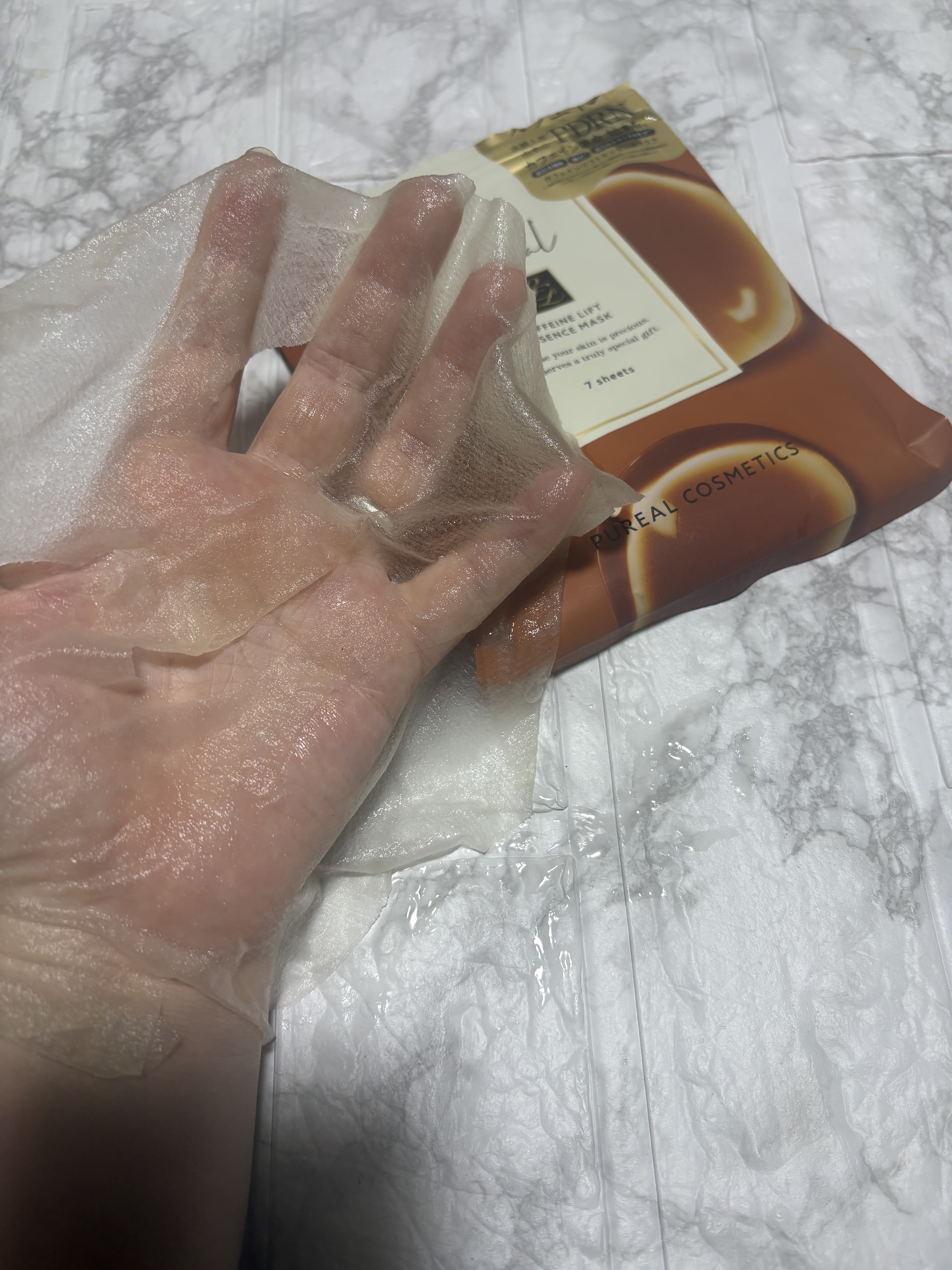 カフェインリフトエッセンスマスク/ピュレア/シートマスク・パックを使ったクチコミ（3枚目）