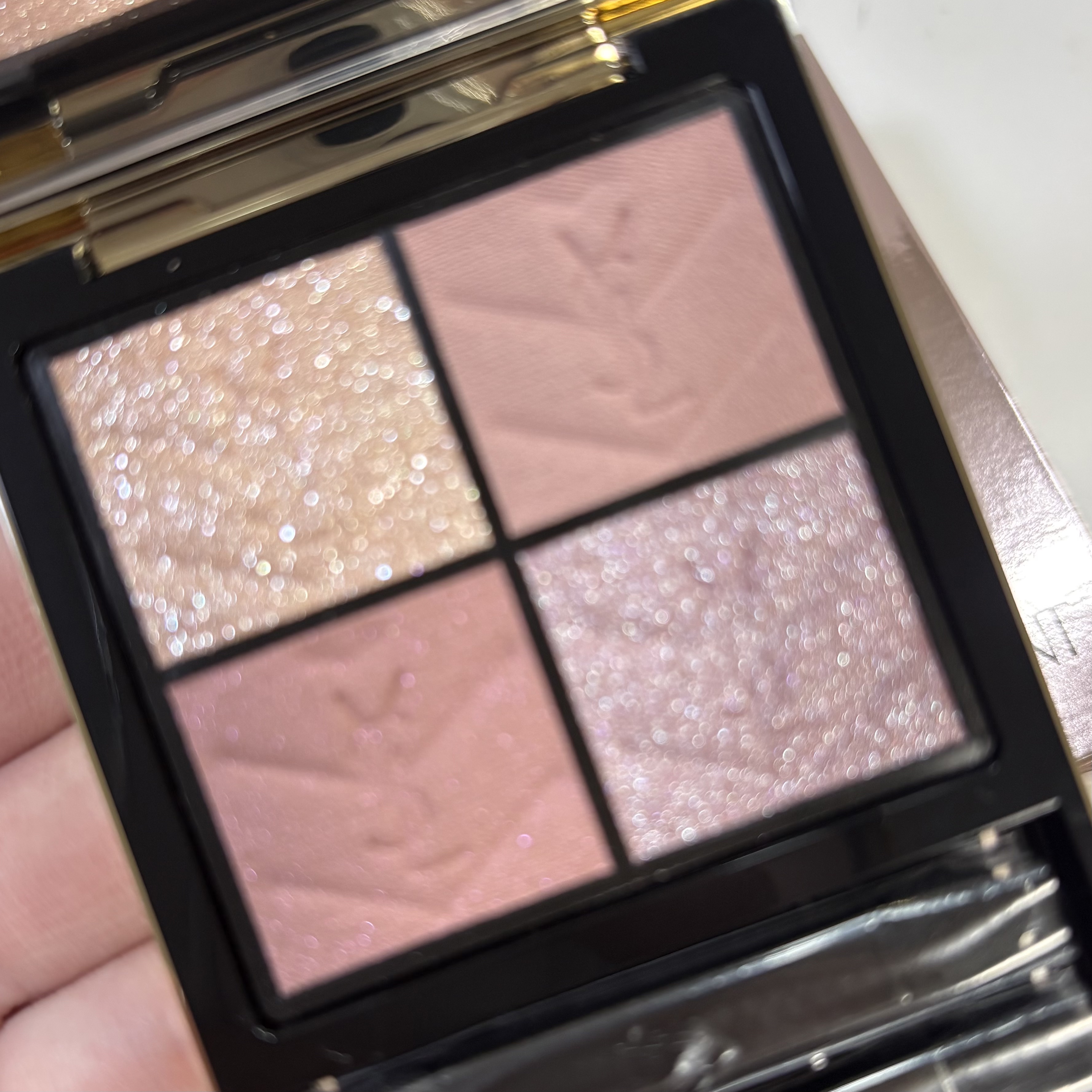 クチュール ミニ クラッチ No.126 スパークリング ラスト＜コレクター＞/YVES SAINT LAURENT BEAUTE/アイシャドウパレットを使ったクチコミ（3枚目）