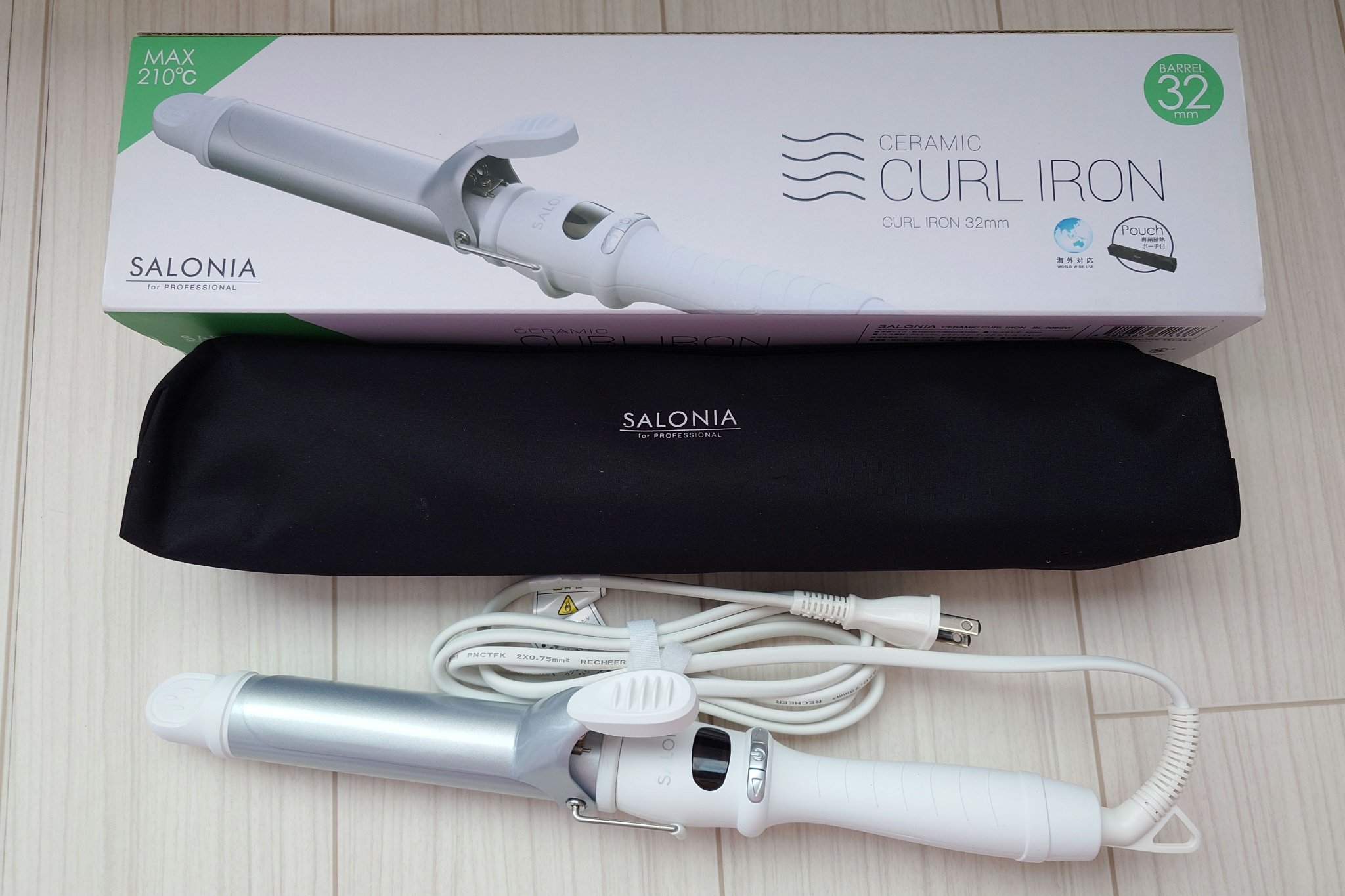 セラミックカール ヘアアイロン/SALONIA/カールアイロンを使ったクチコミ（1枚目）