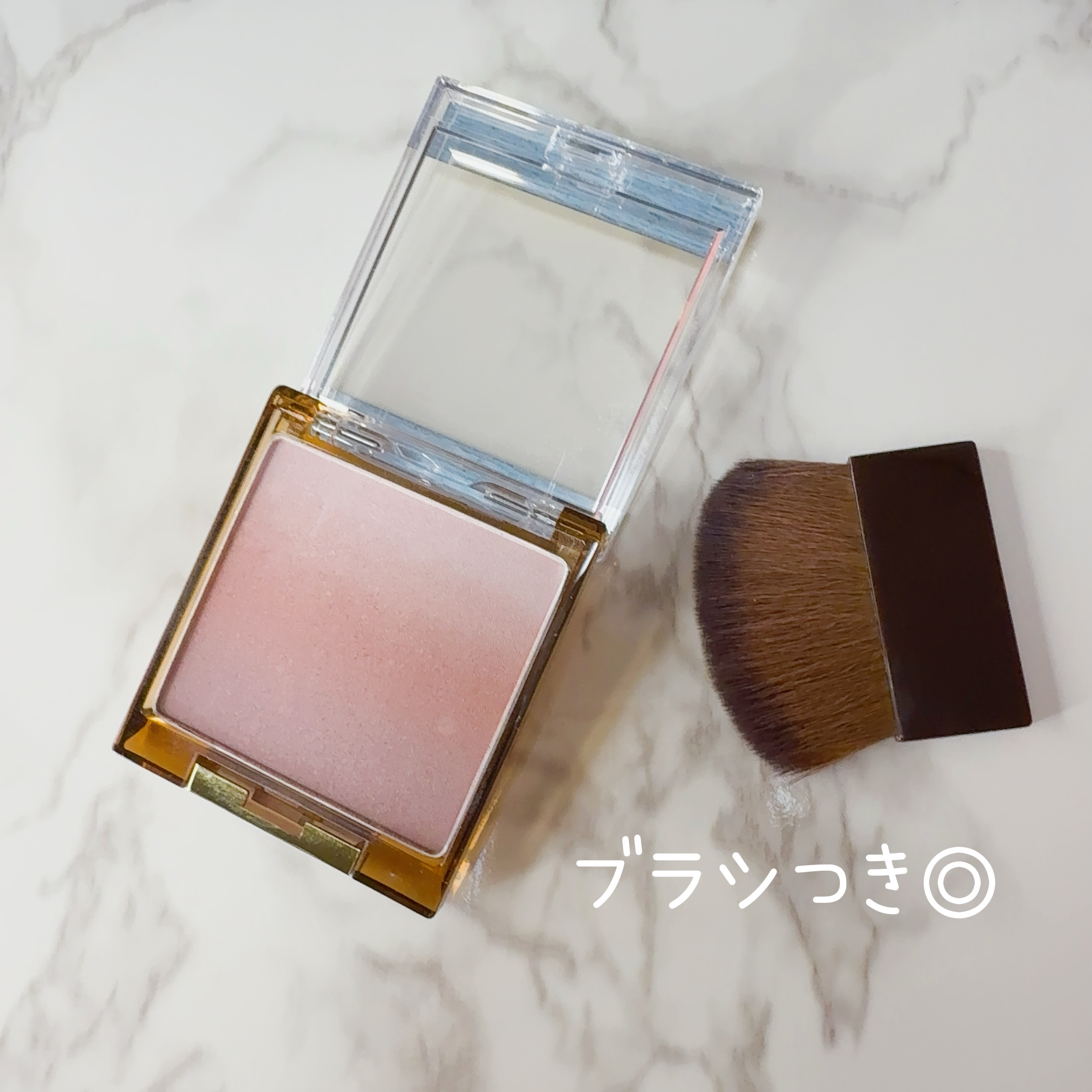 オーラティック ブラッシュ/excel/パウダーチークを使ったクチコミ（2枚目）