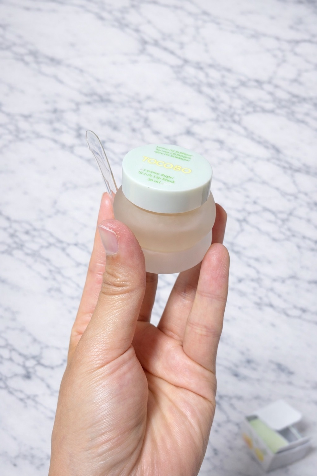 レモンシュガースクラブリップマスク/TOCOBO/リップスクラブを使ったクチコミ（1枚目）