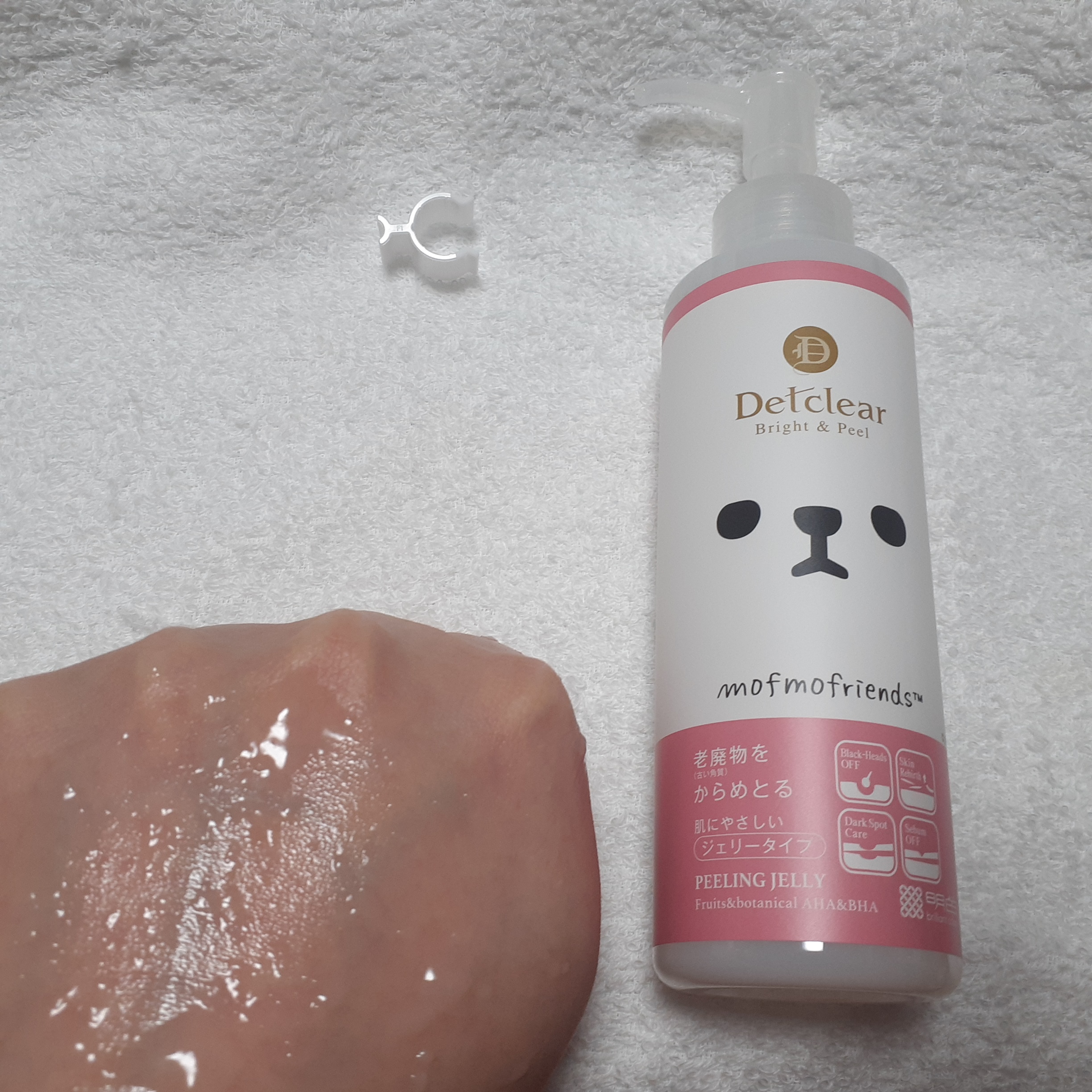 DETクリア ブライト＆ピール ピーリングジェリー 桃の香り ＜モフモフレンズ＞/Detclear/ピーリングを使ったクチコミ（3枚目）