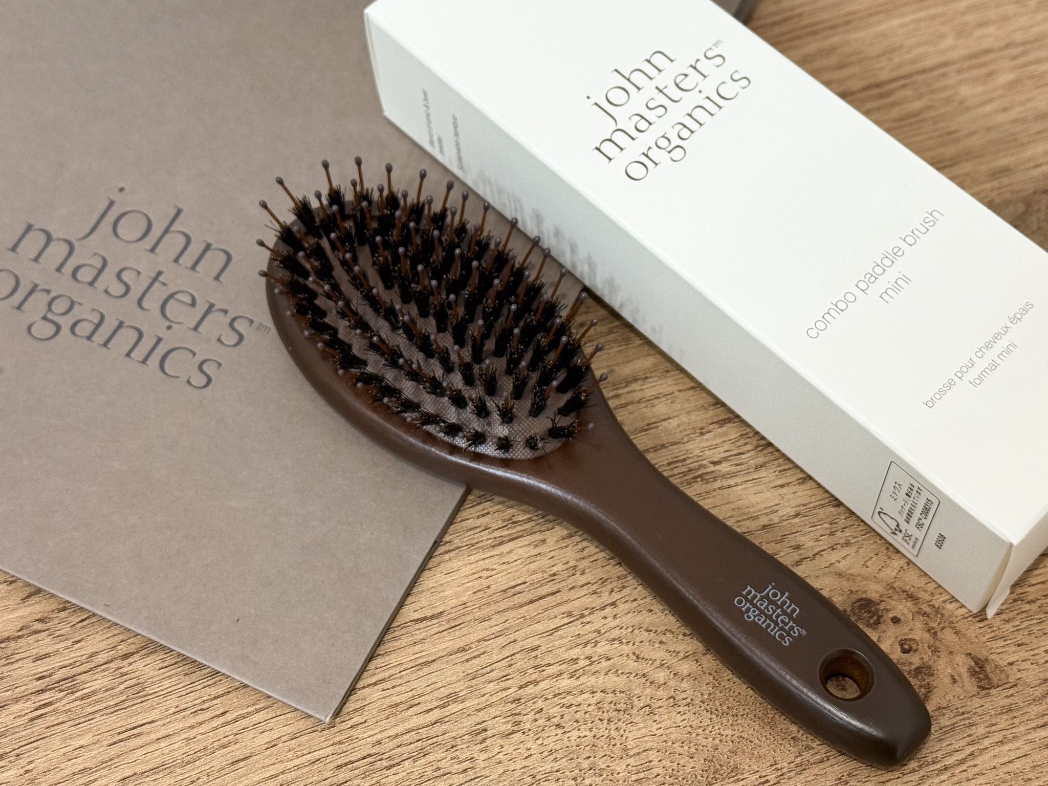 コンボパドルブラシ コンボパドルブラシミニ/john masters organics/ヘアブラシを使ったクチコミ（1枚目）