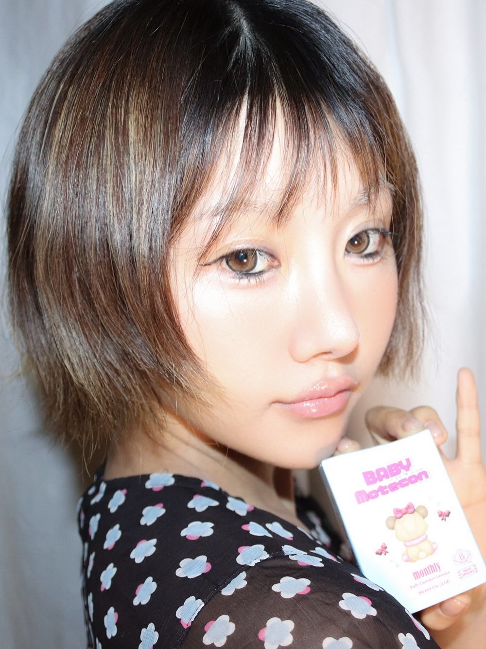 ベイビーモテコンマンスリー/モテコン/１ヶ月（１MONTH）カラコンを使ったクチコミ（3枚目）