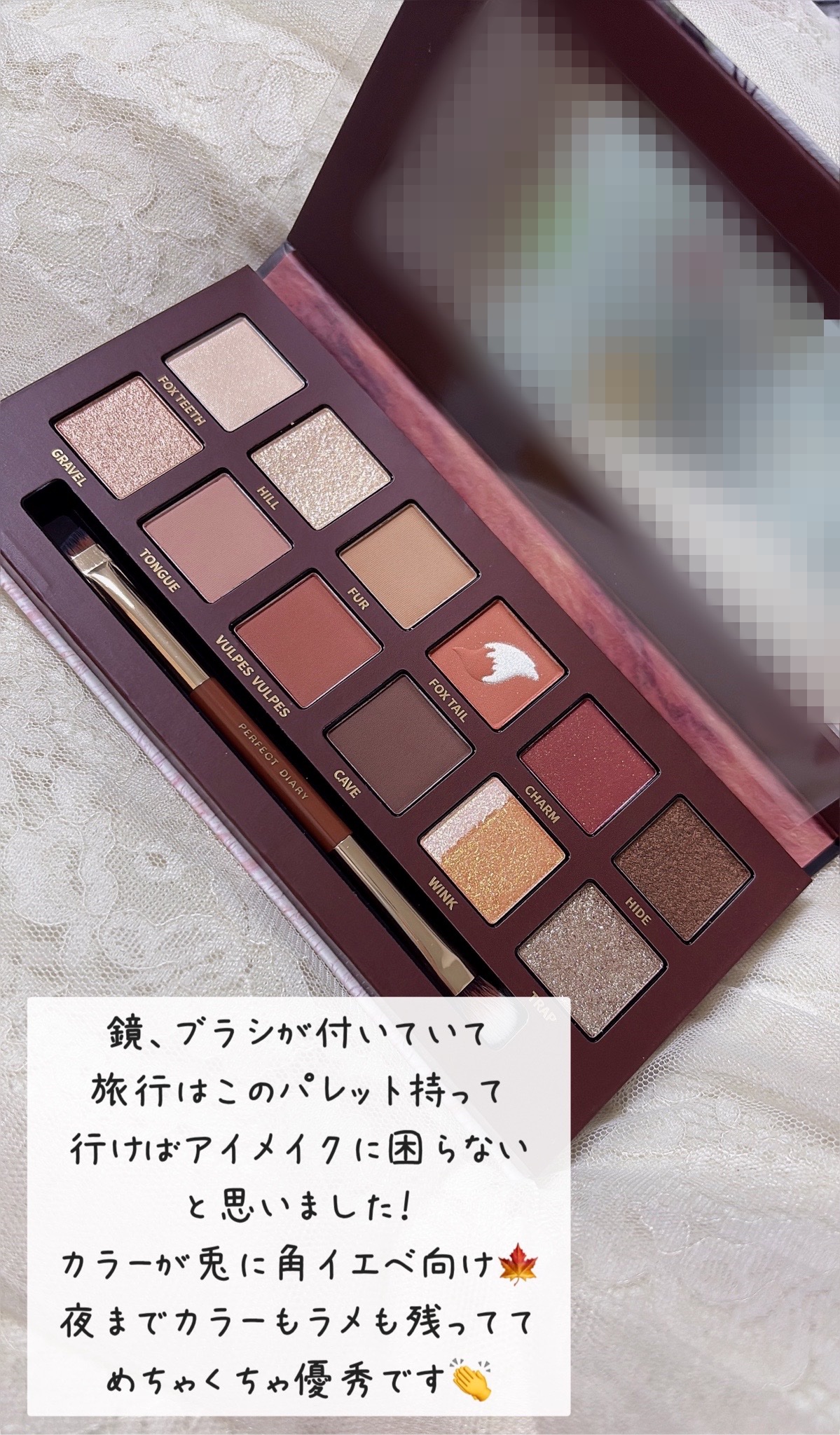 エクスプローラ12色 動物アイシャドウパレット/PERFECT DIARY/アイシャドウパレットを使ったクチコミ（3枚目）