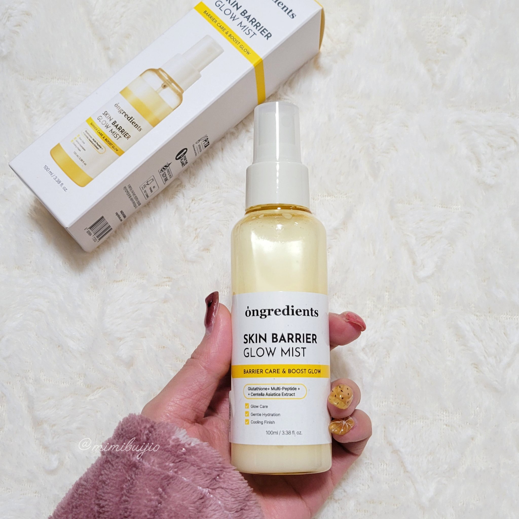オングリディエンツ スキンバリアグローミスト/Ongredients/ミスト状化粧水を使ったクチコミ（2枚目）