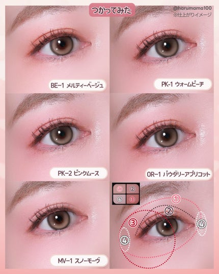 バウンシーチークシャドウ/KATE/マルチパレットを使ったクチコミ(5枚目)