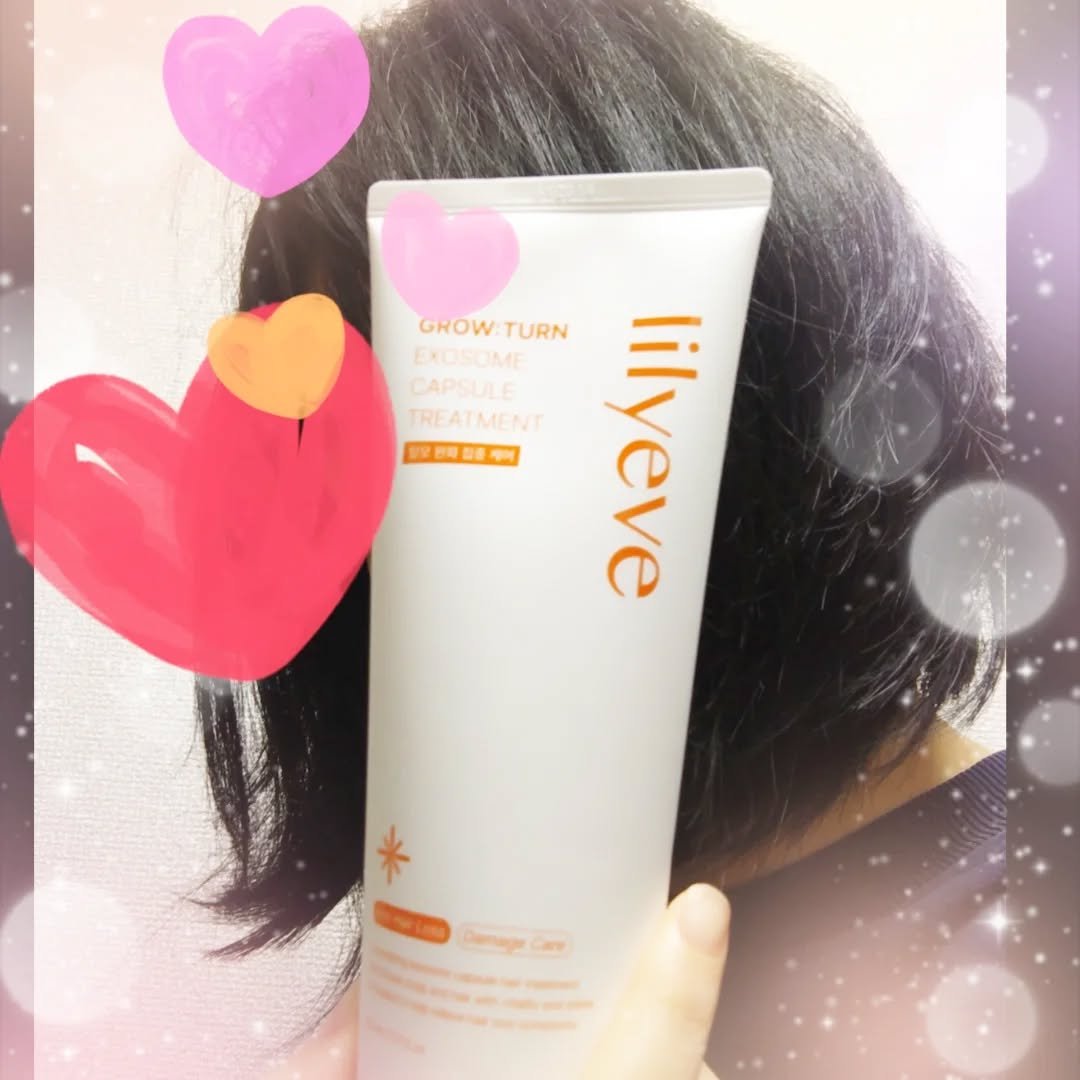 グローターン エクソソーム カプセル トリートメン/リリーイブ/洗い流すヘアトリートメントを使ったクチコミ（3枚目）