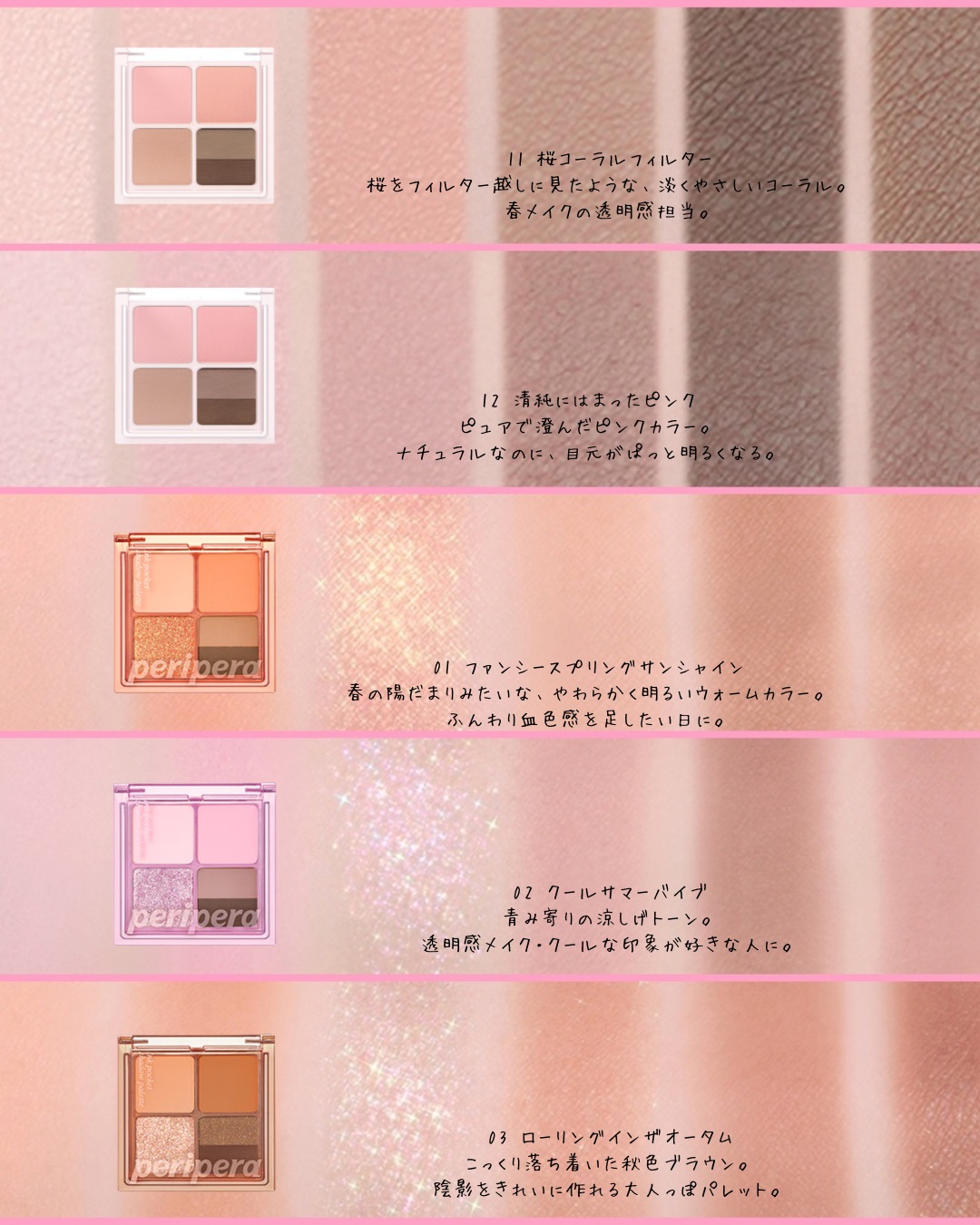 ペリペラ インク ポケット シャドウ パレット/PERIPERA/アイシャドウパレットを使ったクチコミ（2枚目）