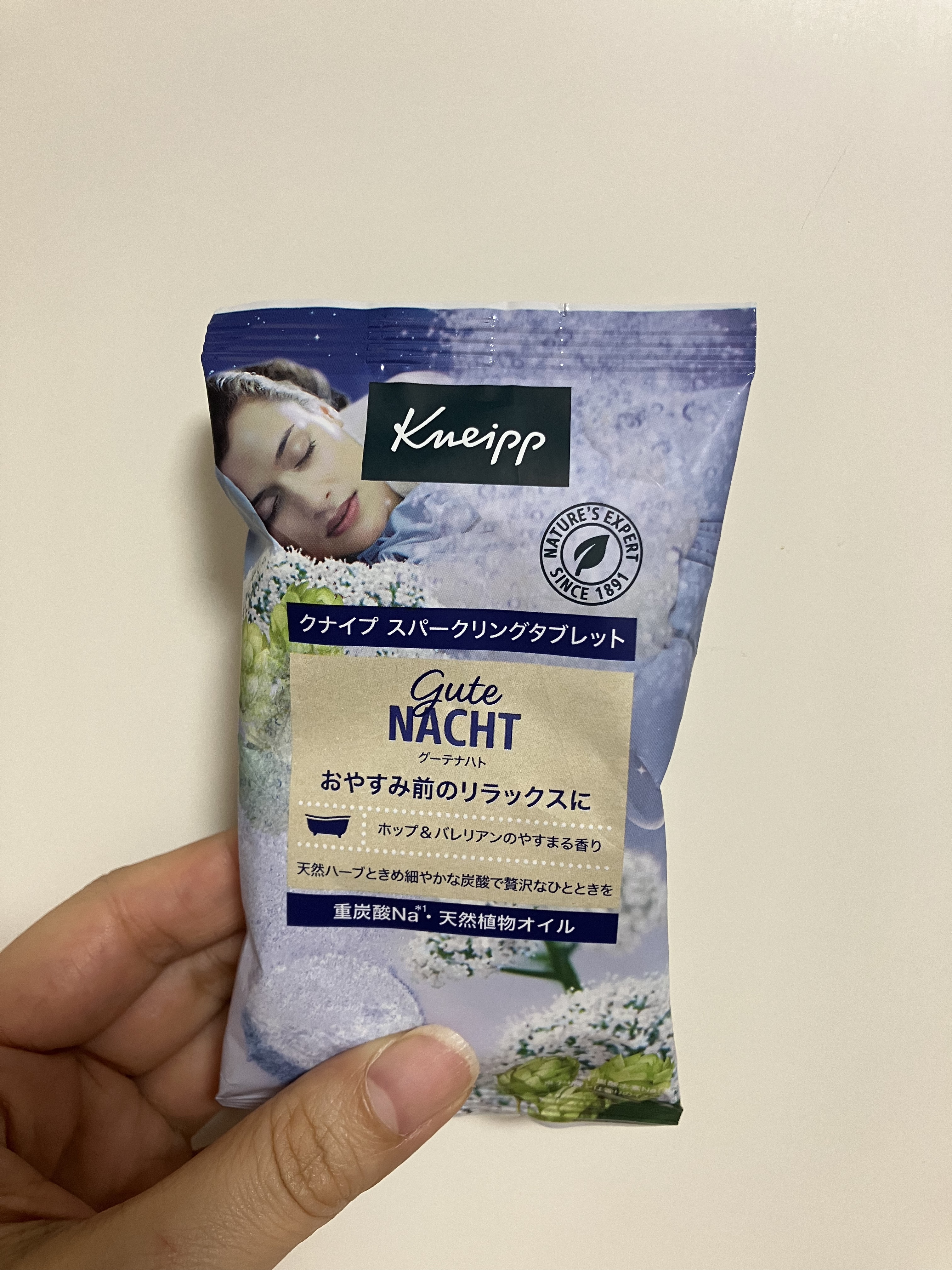 クナイプ クナイプ グーテナハト スパークリングタブレット ホップ＆バレリアンの香りのクチコミ「クナイプ グーテナハト スパークリングタブレット ホップ＆バレリアンの香り
1錠入り
¥308.....」（1枚目）