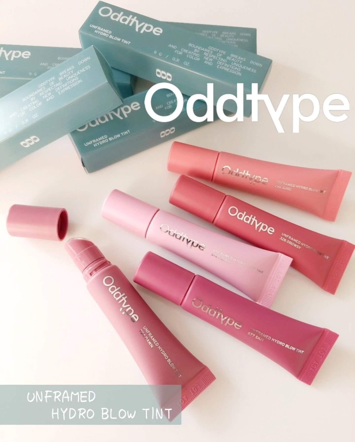 アンフレームドハイドロブロウティント/Oddtype/リップティントを使ったクチコミ（1枚目）