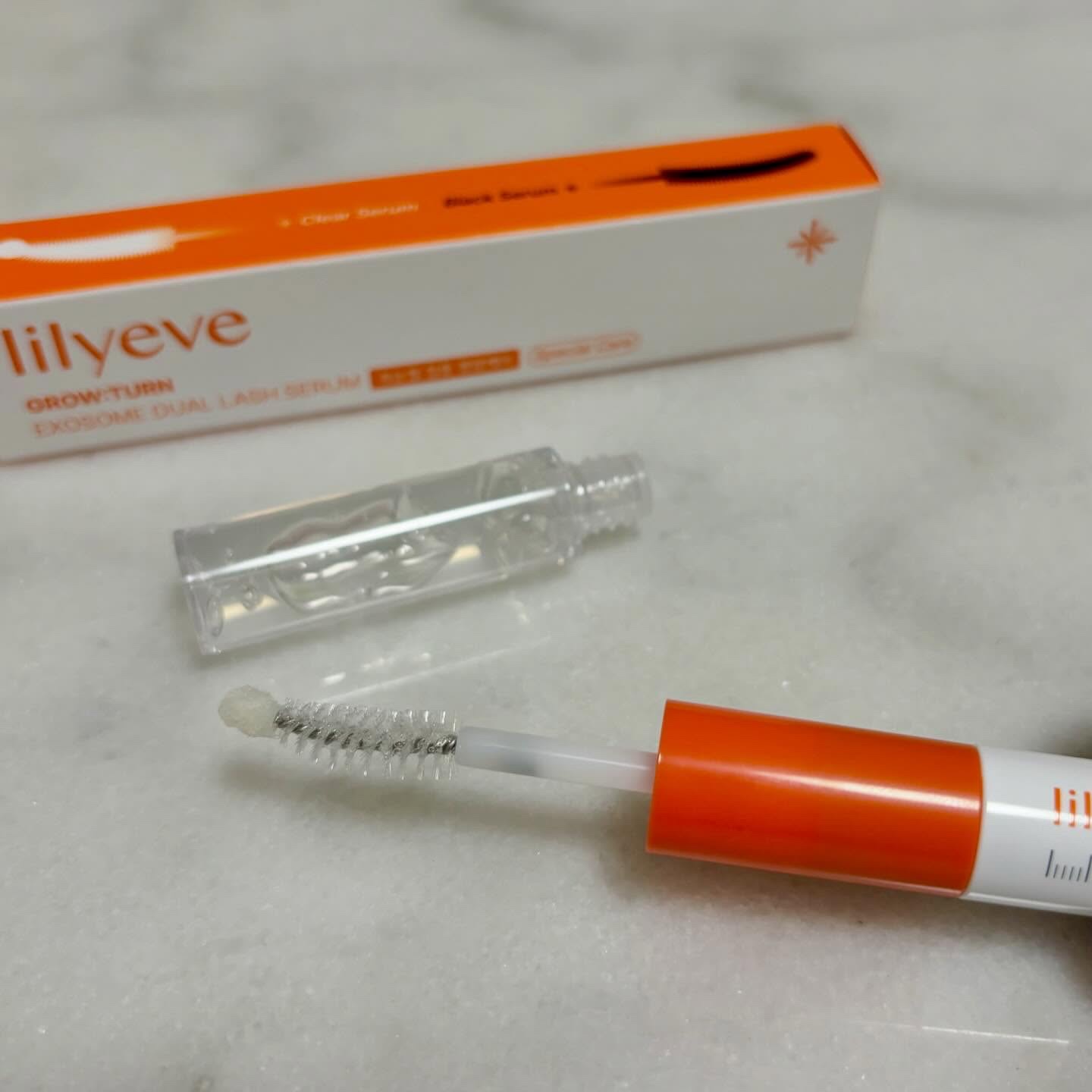 グローターンエクソソームデュアルラッシュセラム/リリーイブ/まつげ美容液を使ったクチコミ（2枚目）