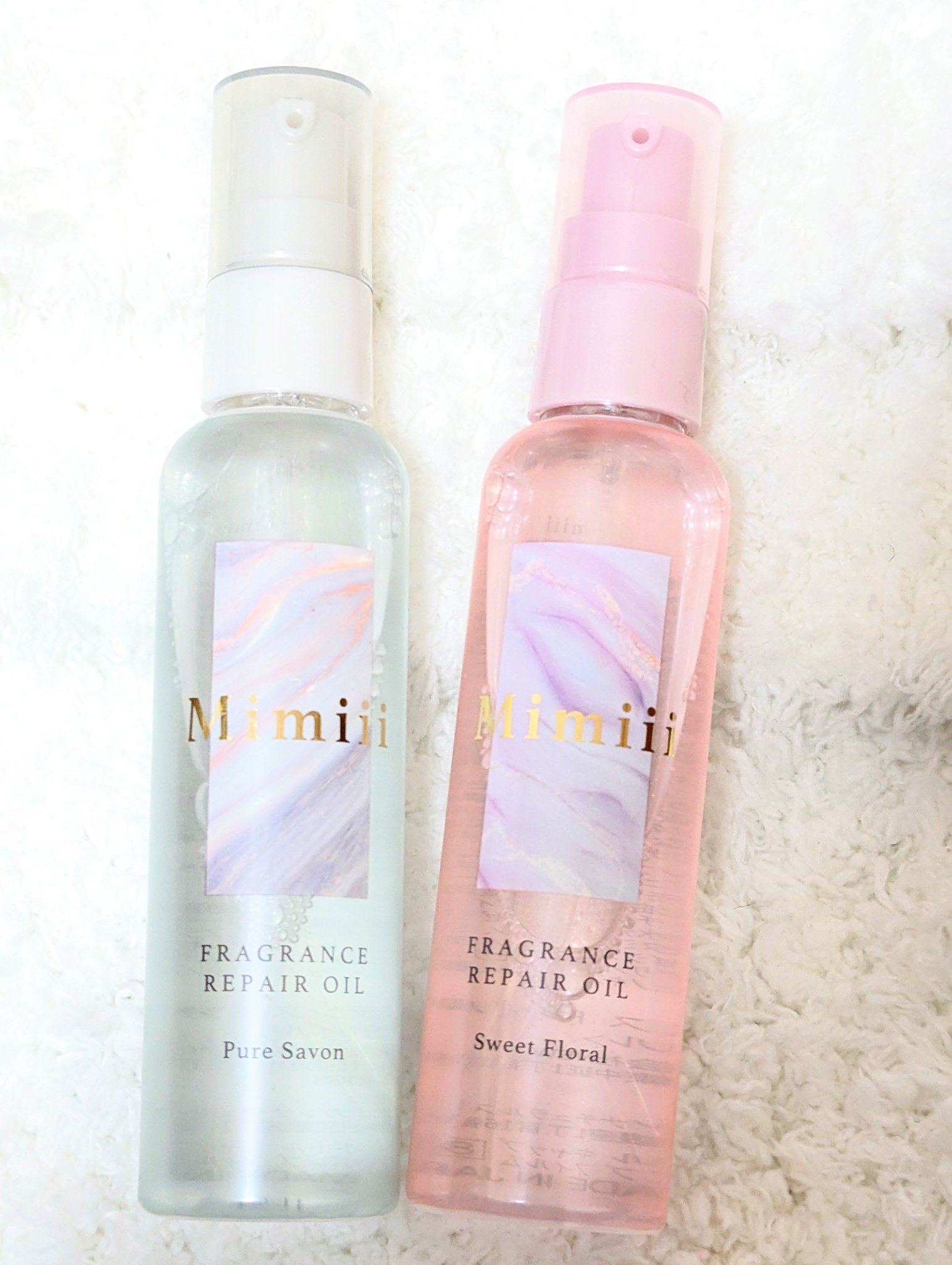 Mimiii フレグランスリペアオイル スウィートフローラル/Cue's/ヘアオイルを使ったクチコミ（2枚目）